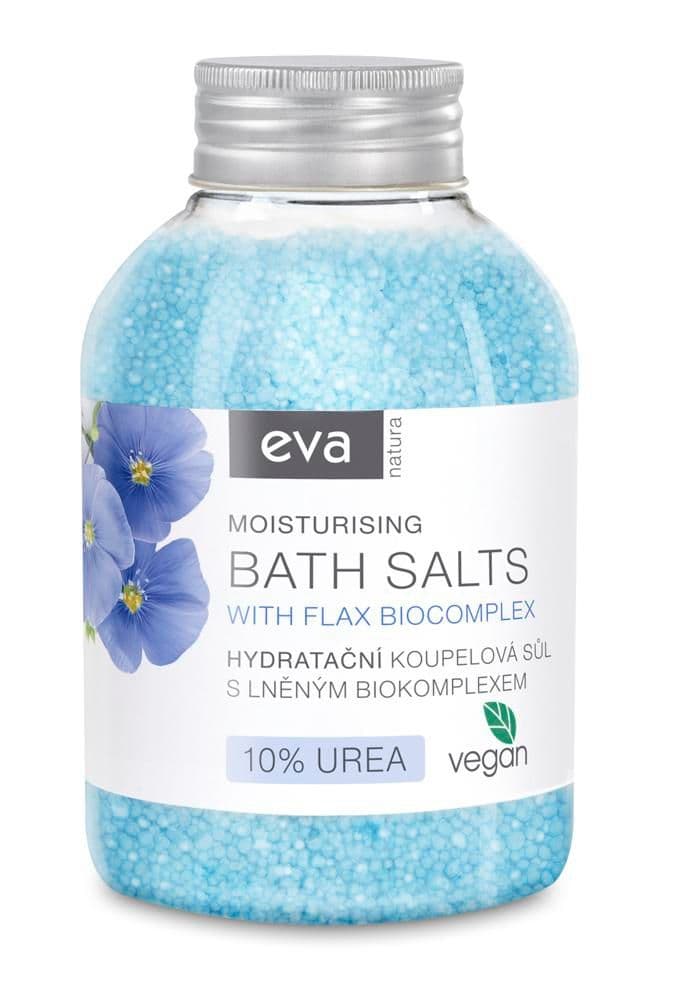 Eva Natura Hydratační koupelová sůl s lněným biokomplexem + 10% UREA 600 g