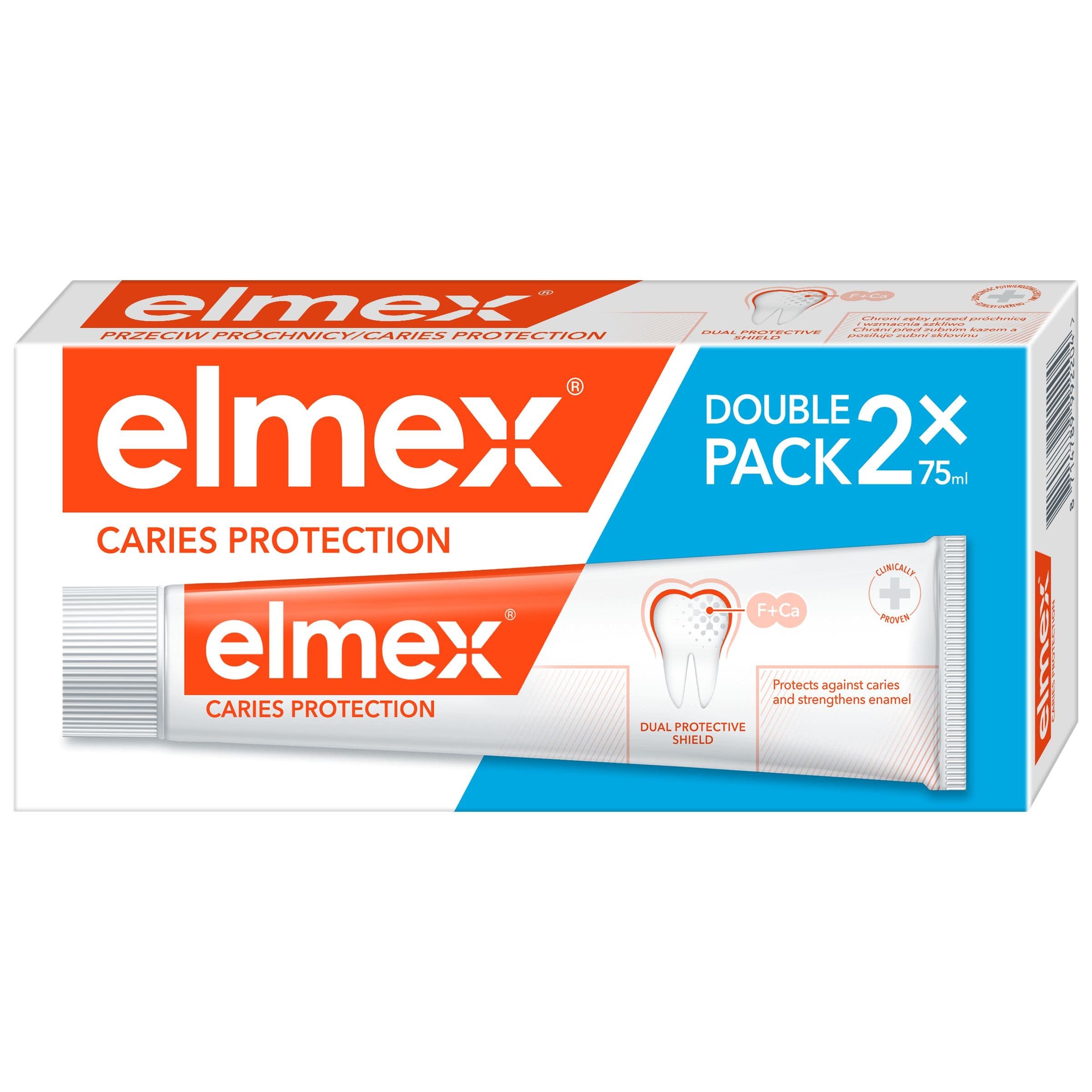 Elmex Caries Protection Fluoridová zubní pasta 2x75 ml