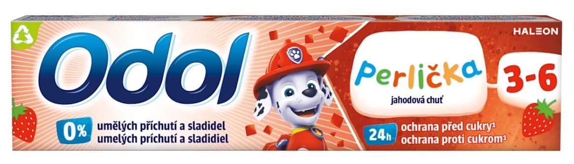 Odol Perlička nová jahodová chuť ZP 50ml