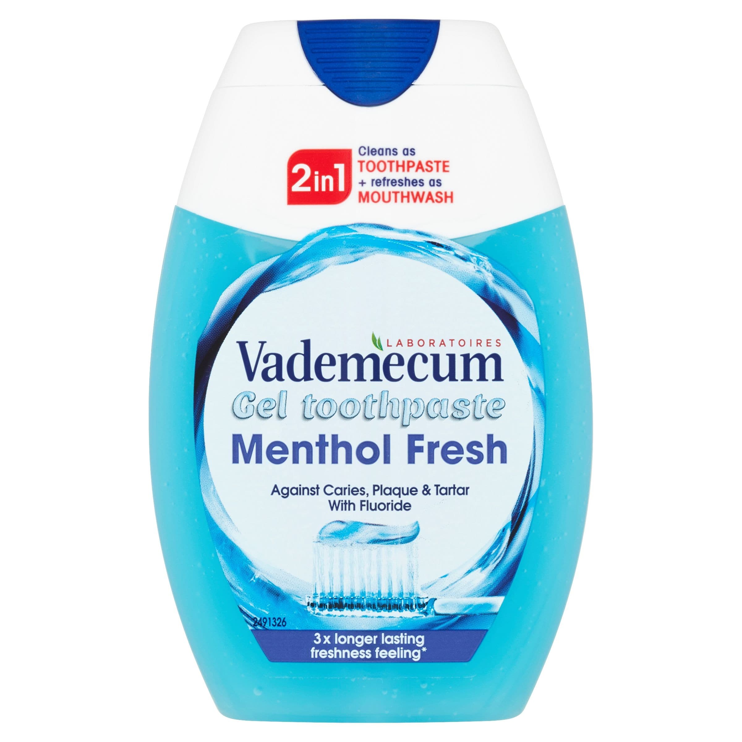 Vademecum Menthol Fresh 2v1 zubní pasta 75 ml