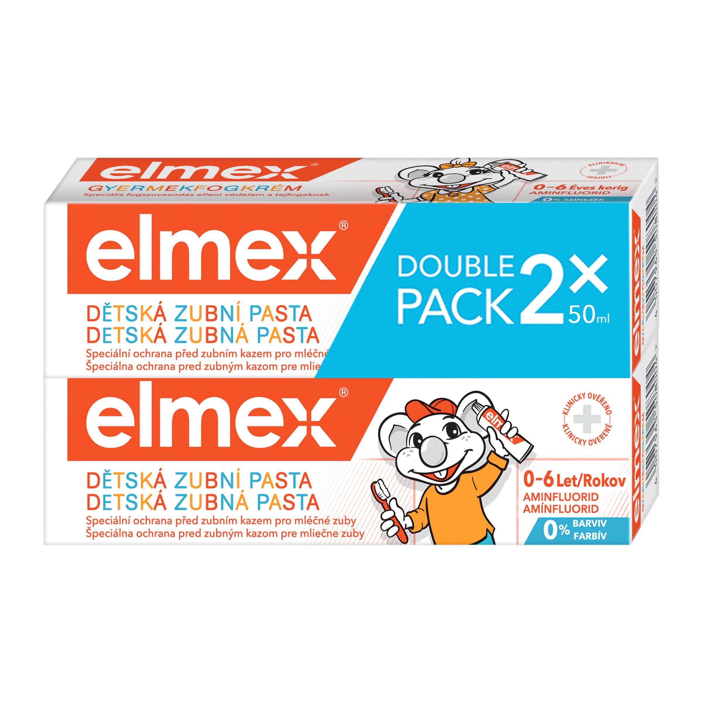 Zubní pasta Elmex dětská 2x75ml Duopack