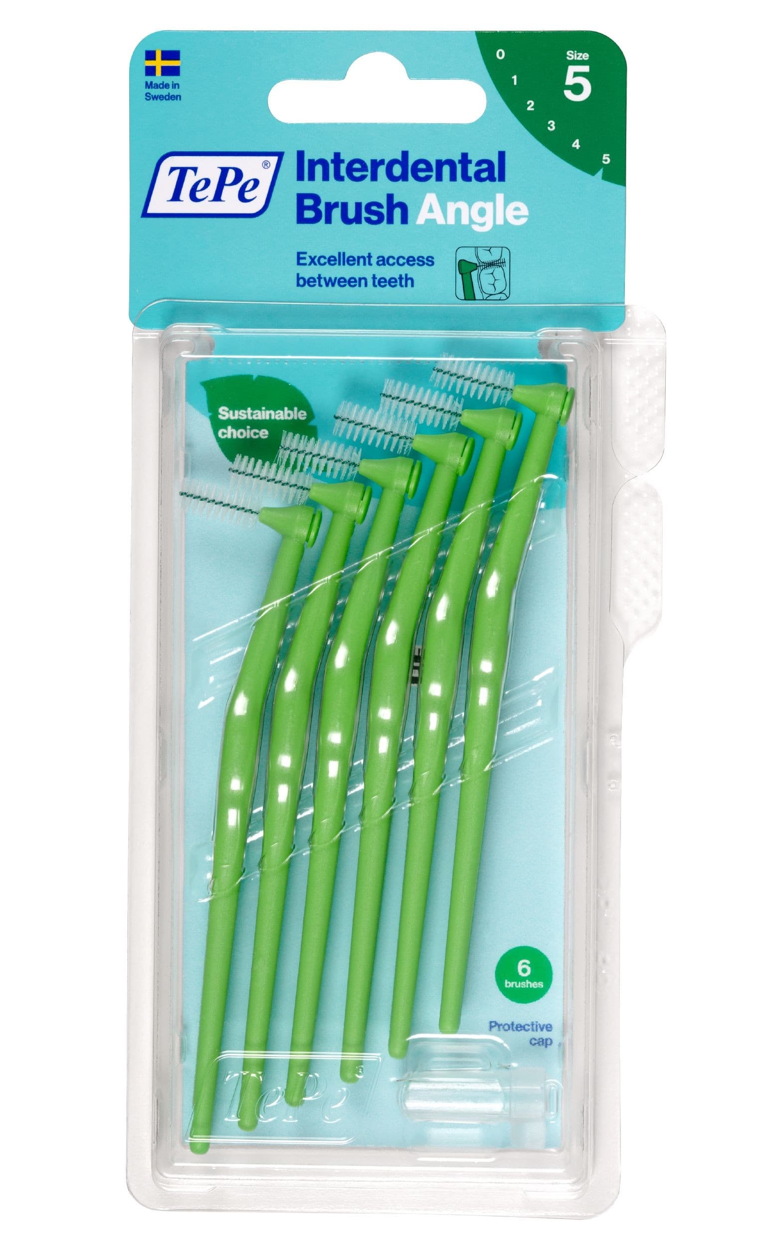 TePe Angle mezizubní kartáčky 0,8 mm zelené 6 ks