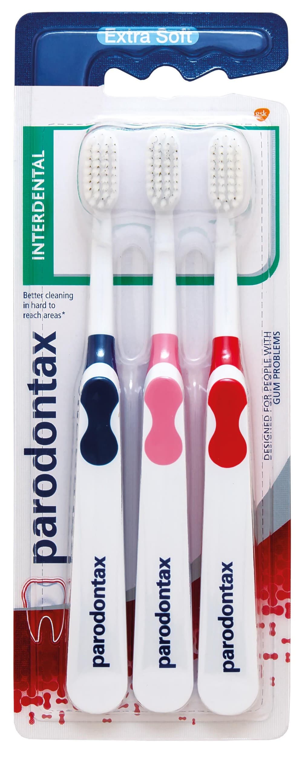 Parodontax Interdental extra soft zubní kartáčky triopack 3 ks