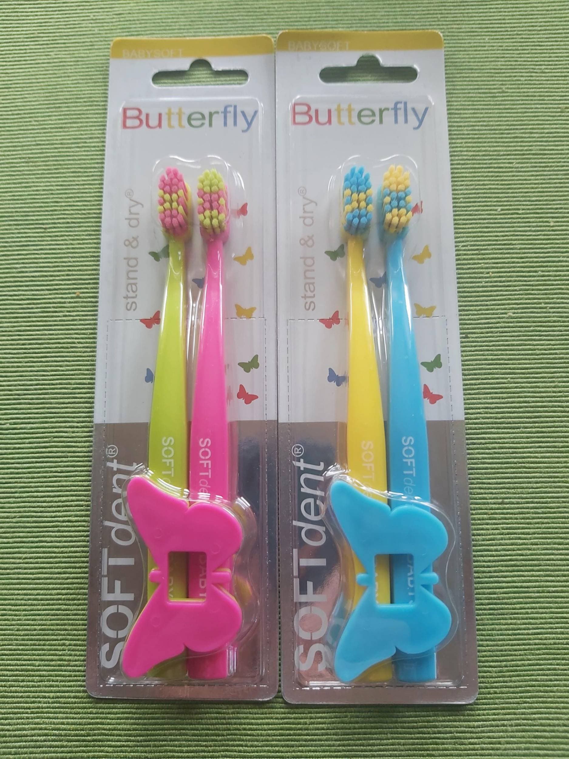 SOFTdent Butterfly KIDS zubní kartáčky 2 ks