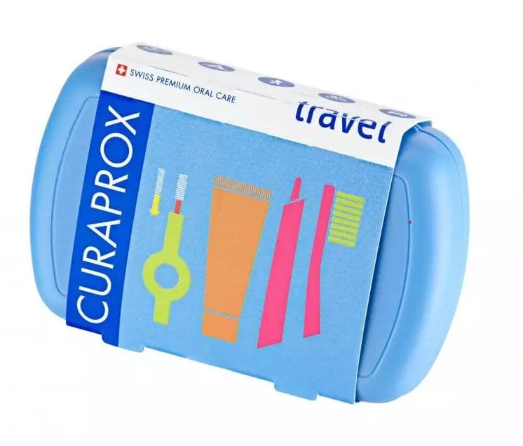 Curaprox Travel set modrý 1 ks