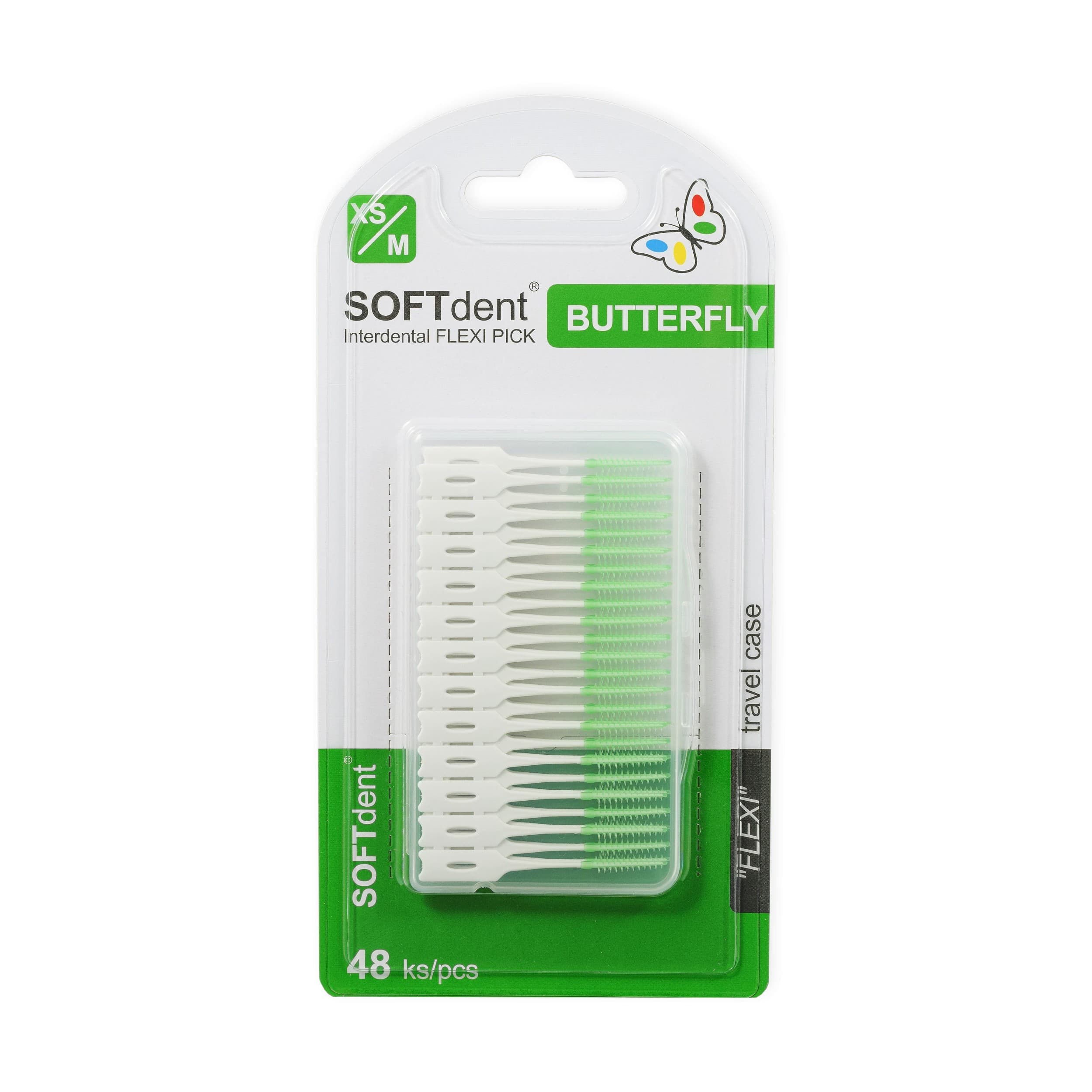 SOFTdent Butterfly Flexi pick 48 ks