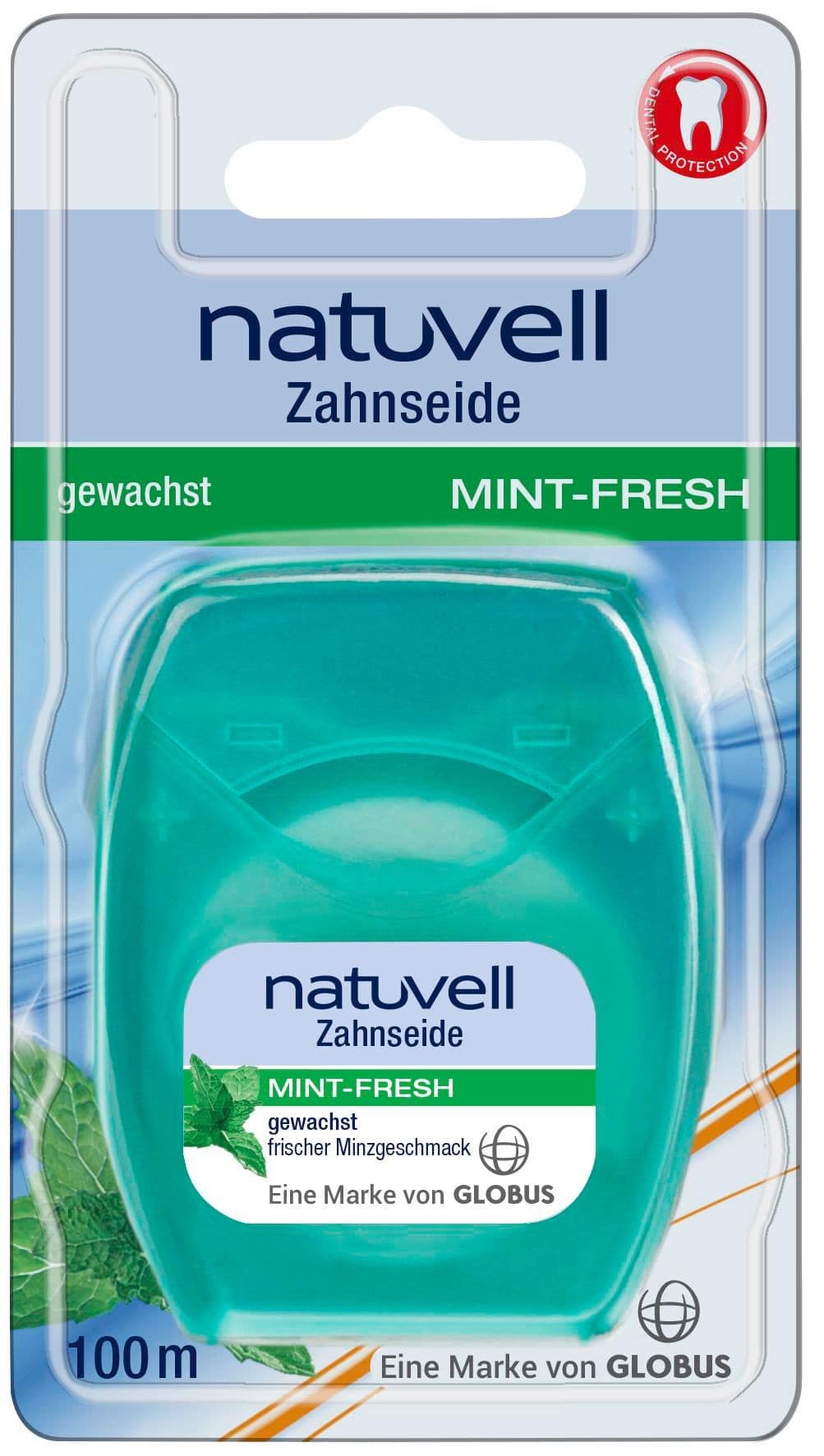 Natuvell Dentální Nit příchuť máta 100m