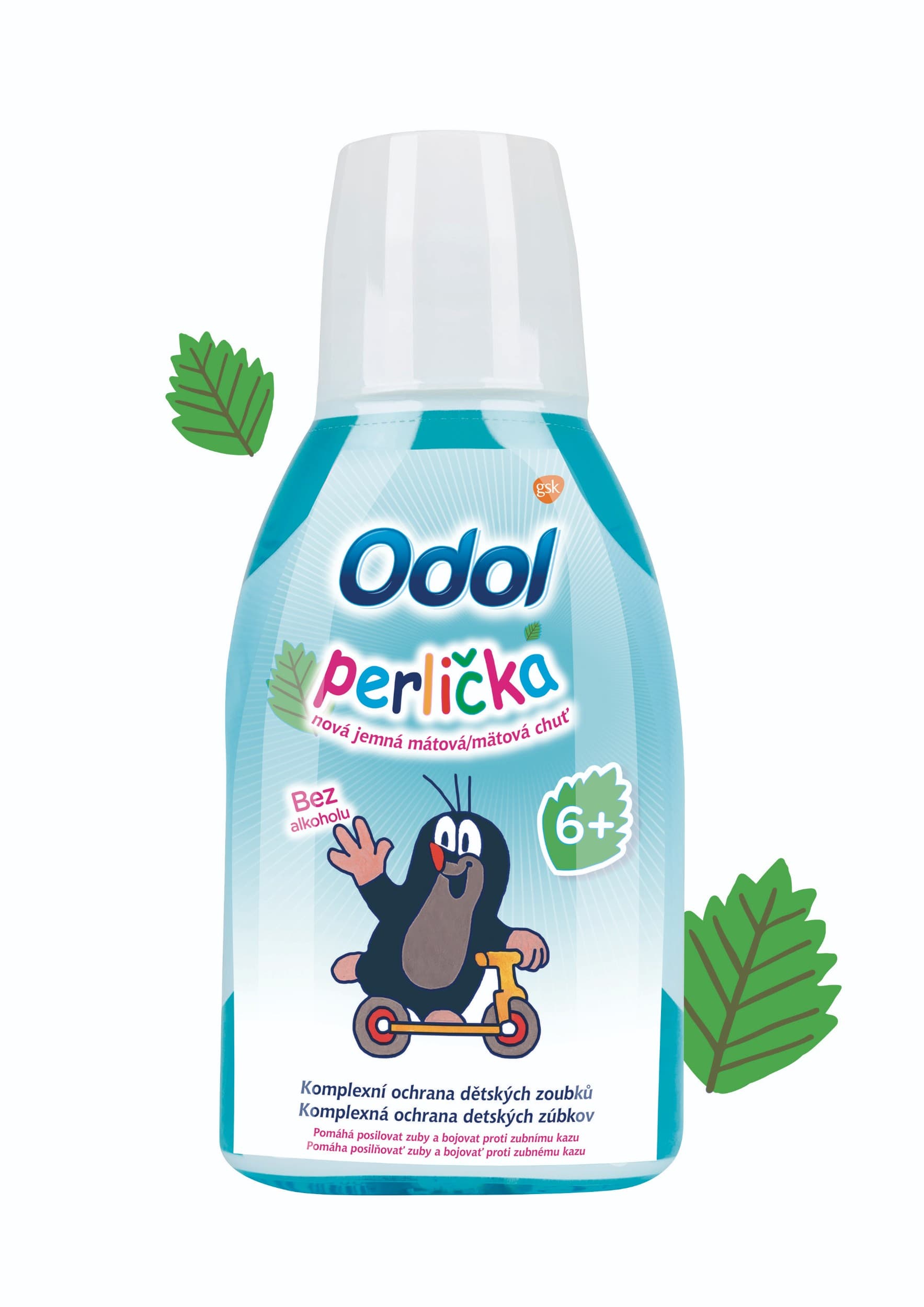 Odol Perlička ústní voda pro děti s jemnou mátovou příchutí 300 ml