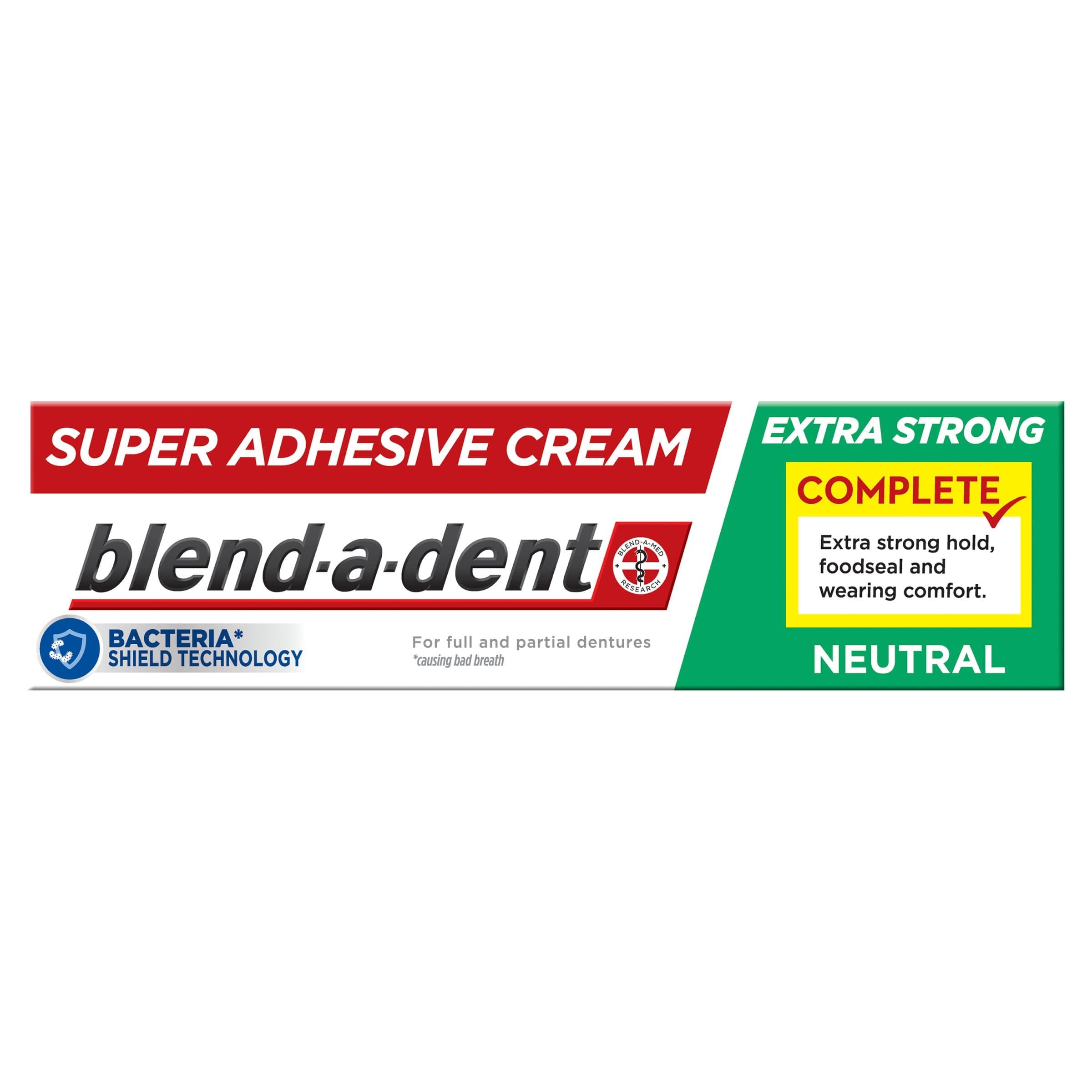 Blend-a-dent Complete Neutral Fixační krém na zubní náhradu 47 g