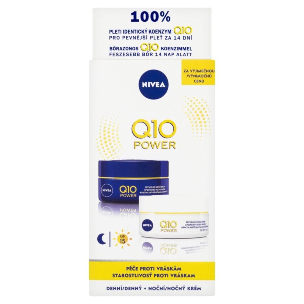 Nivea Q10 Plus denní a noční krém proti vráskám 2x50 ml