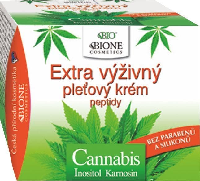 BIOne Cosmetics BIO Cannabis inositol karnosin extra výživný pleťový krém peptidy 51 ml