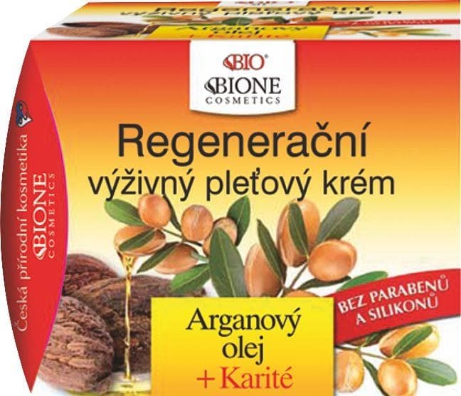 BIOne Cosmetics BIO Arganový olej + karité regenerační výživný pleťový krém 51 ml