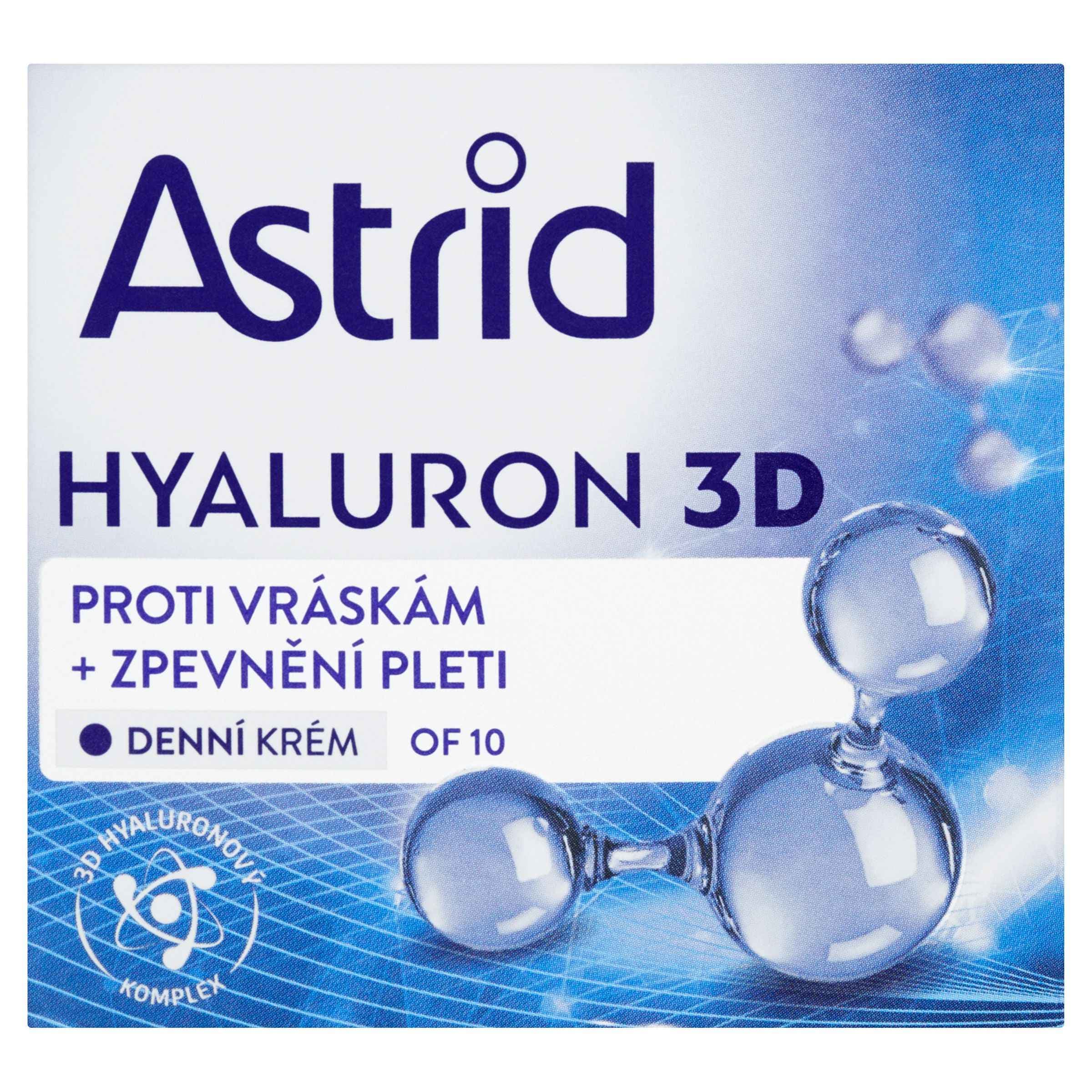 Astrid Hyaluron 3D Denní krém proti vráskám + zpevnění pleti OF 10 50 ml