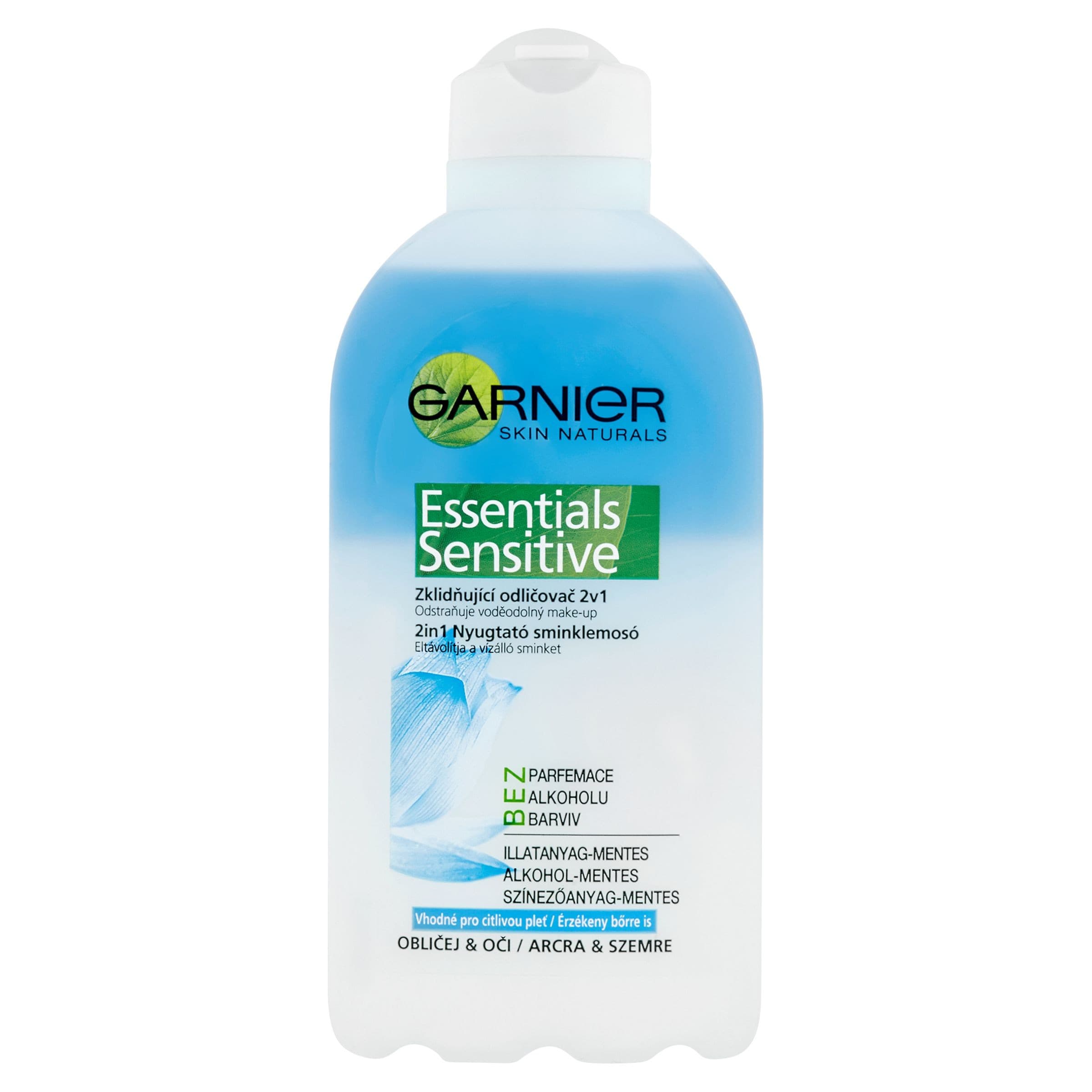 Garnier Skin Naturals Essentials Sensitive zklidňující odličovač 2v1 pro citlivou pleť 200 ml