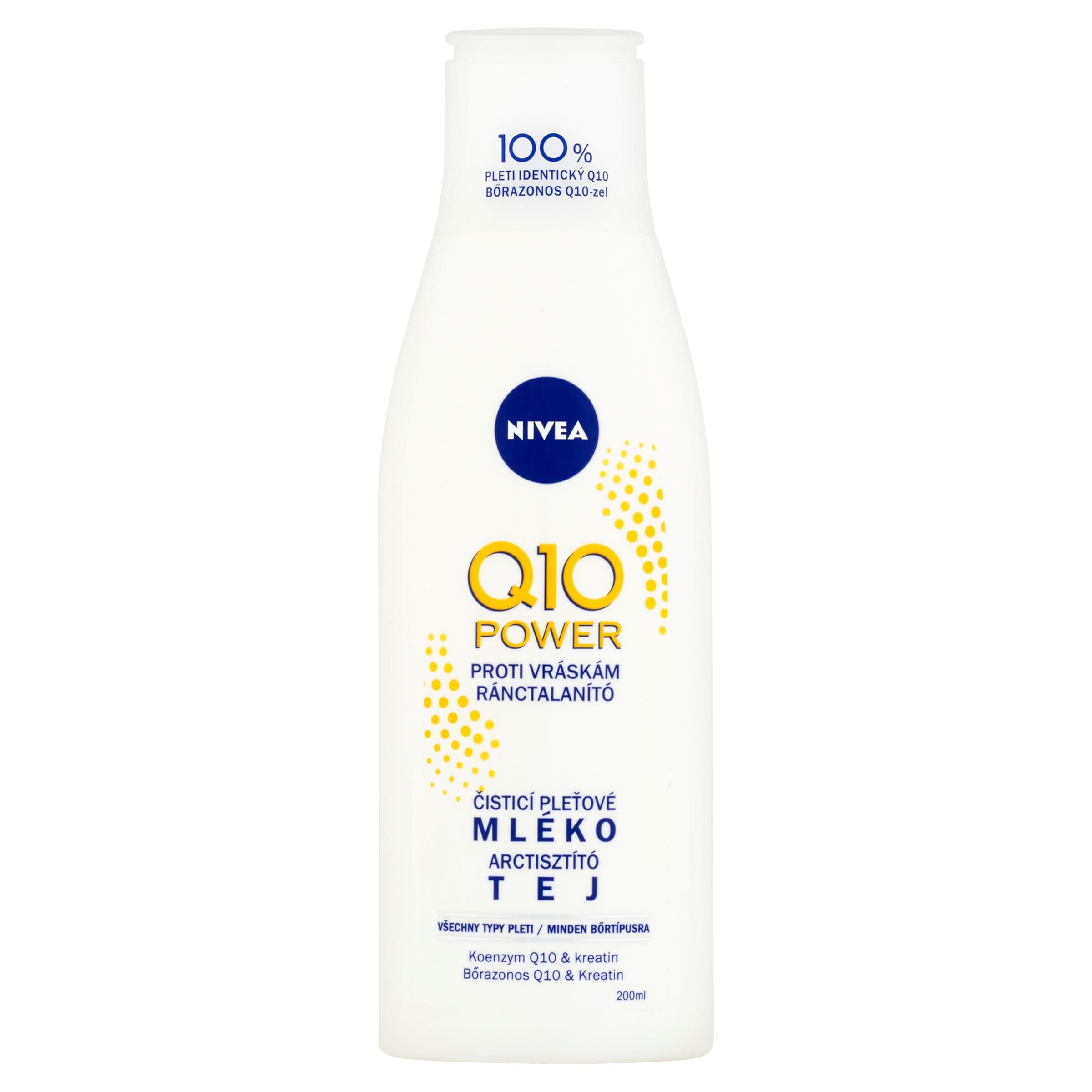 Nivea Q10 Plus Čisticí pleťové mléko proti vráskám 200 ml