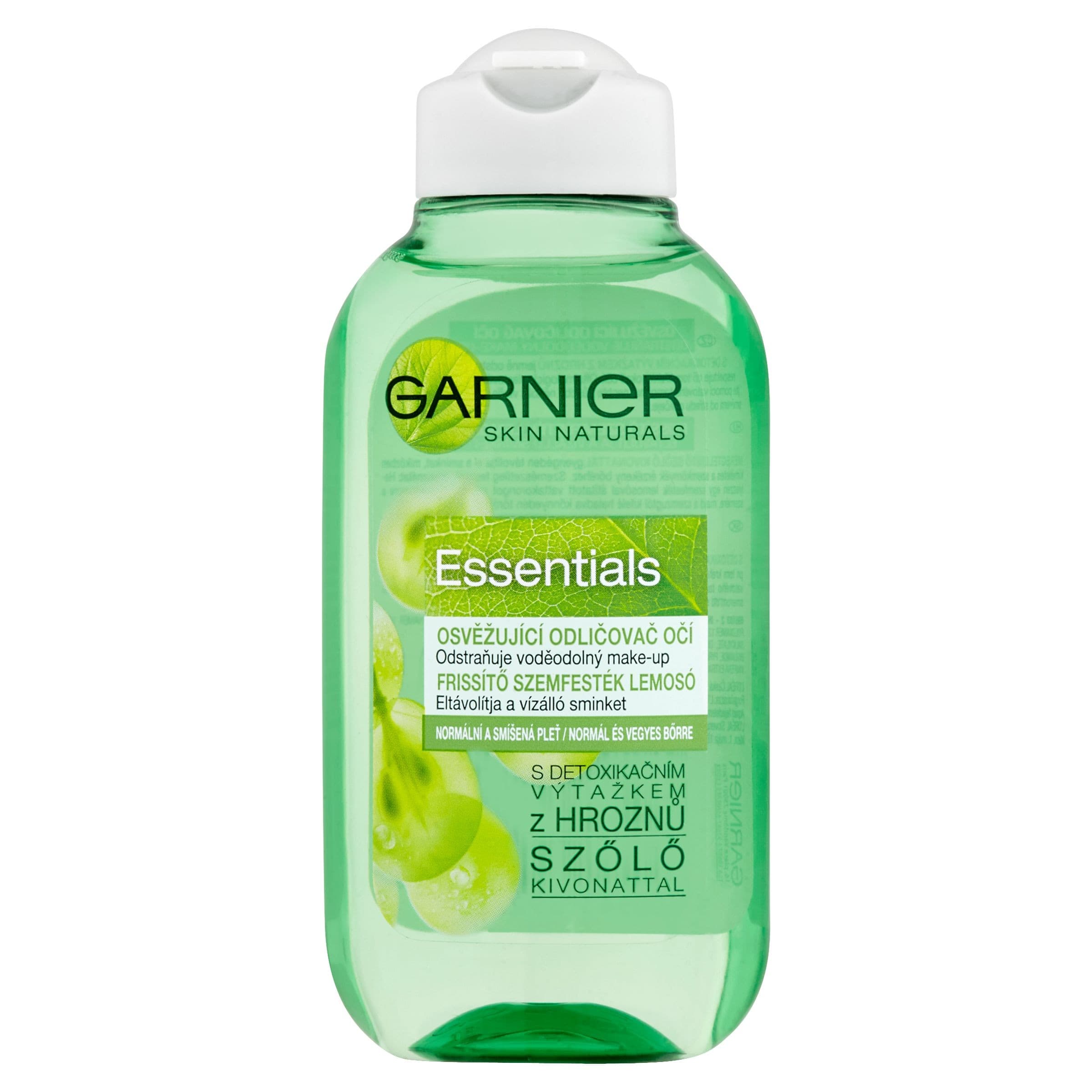 Garnier Skin Naturals Essentials osvěžující odličovač očí pro normální a smíšenou pleť 125 ml
