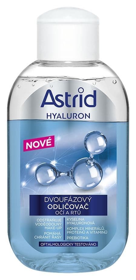 Astrid Hyaluron Dvoufázový odličovač očí a rtů 125 ml