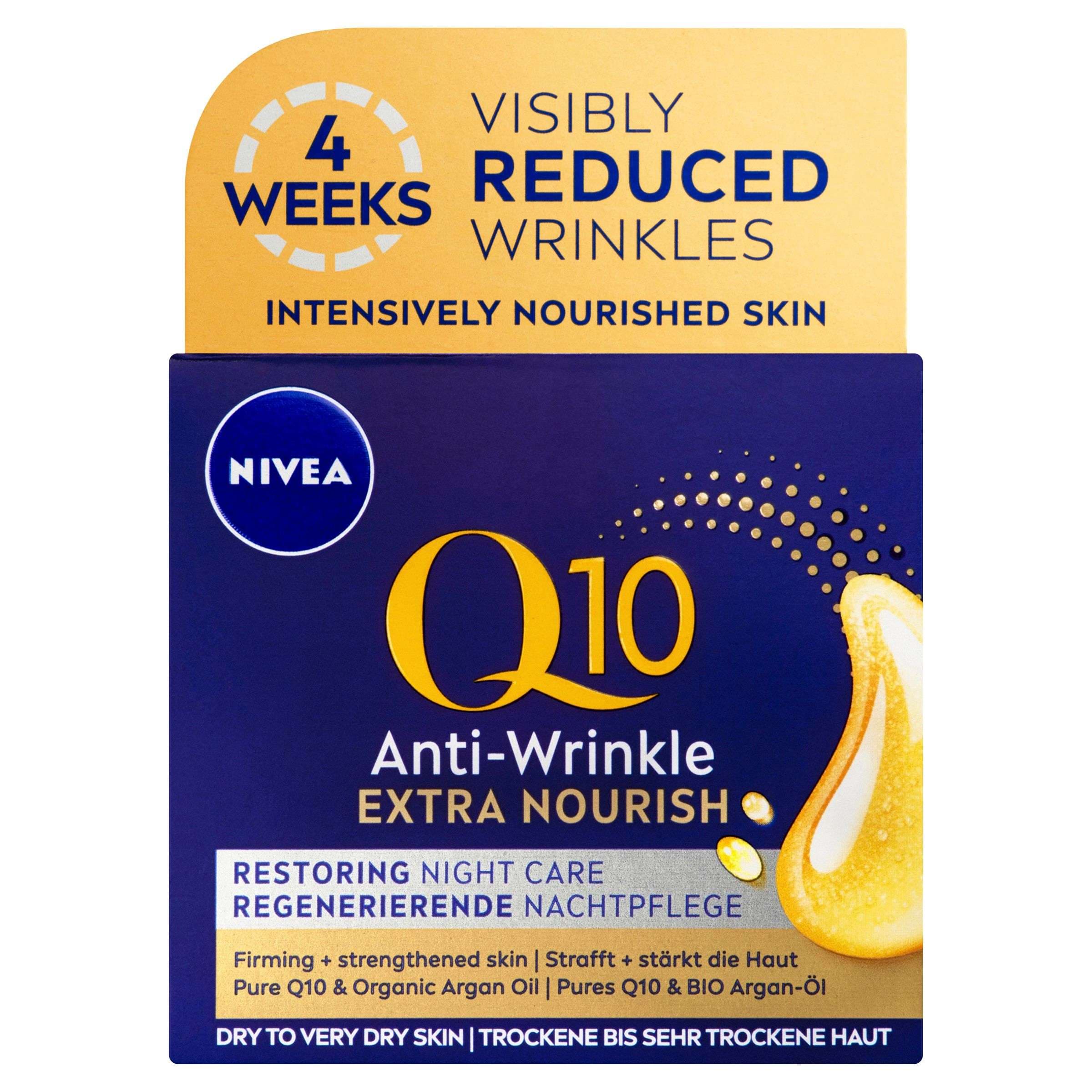 Nivea Q10 Power Výživný noční krém proti vráskám 50 ml