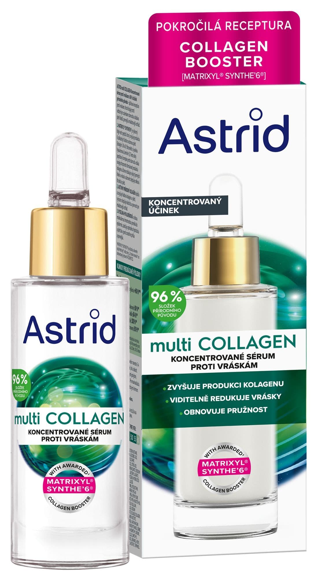 Astrid Multicollagen Koncentrované sérum proti vráskám a pro obnovení pružnosti 30ml