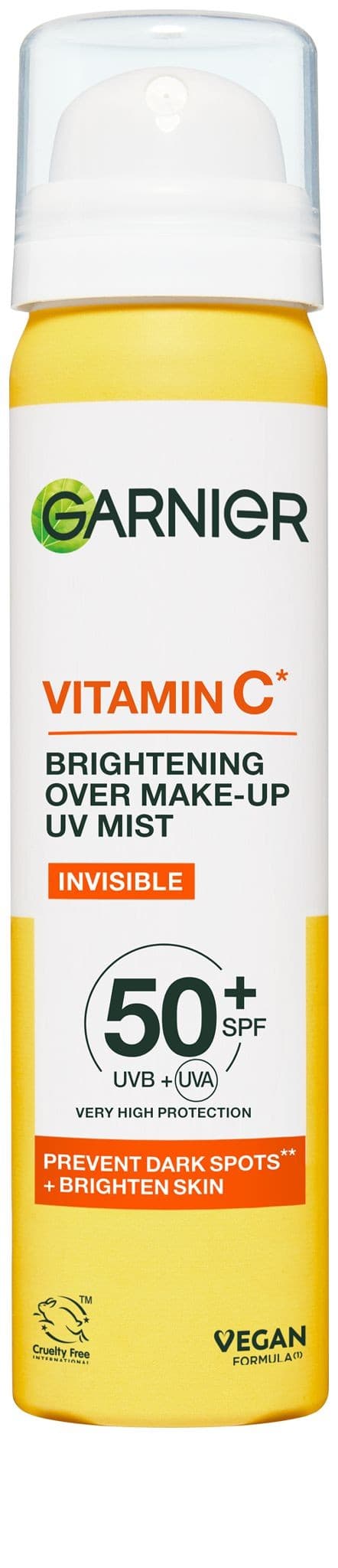 Garnier Vitamin C rozjasňující pleťová mlha s SPF 50+ 75 ml