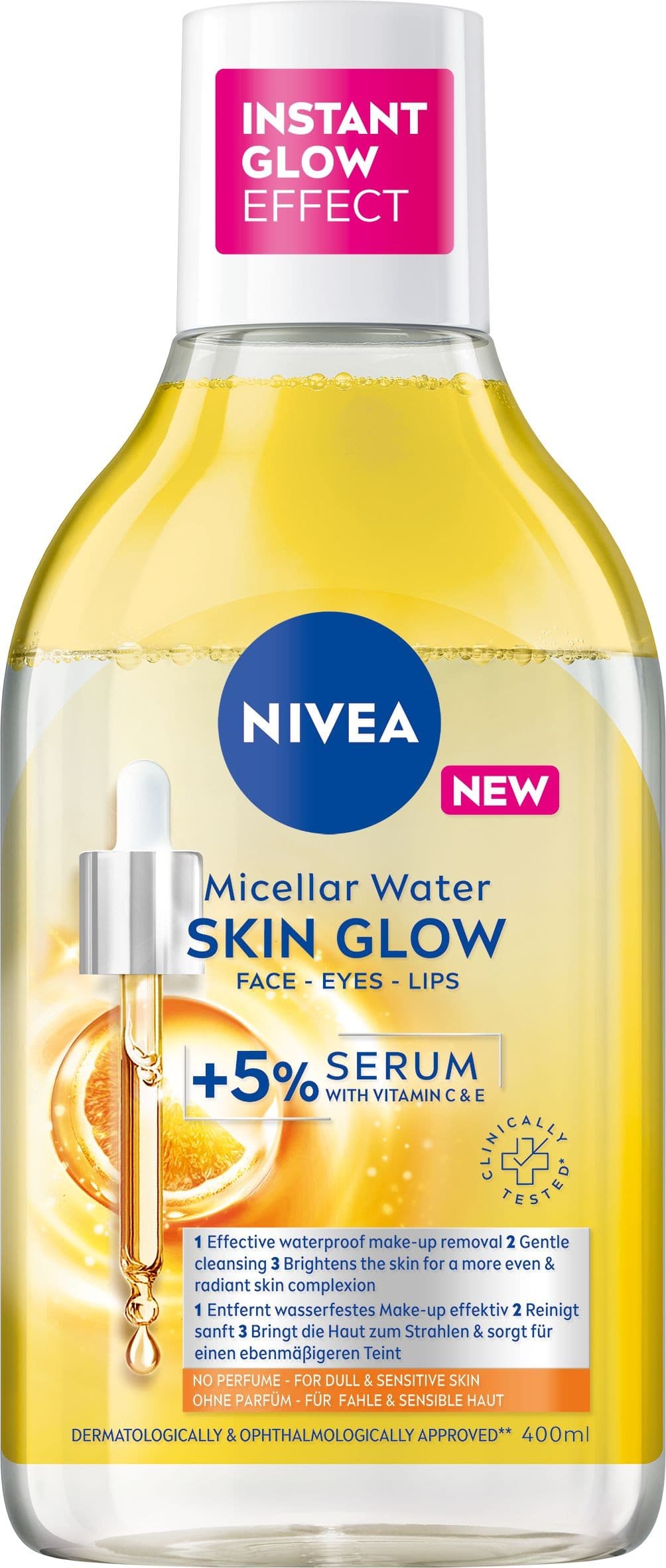 Nivea Rozjas. mic. voda sérum 400ml
