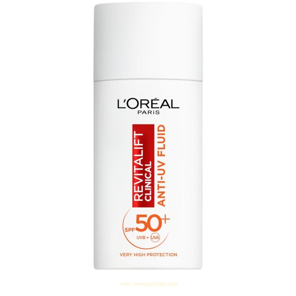 L'Oréal Paris Revitalift Clinical Denní Anti-UV Fluid s velmi vysokou ochranou s SPF50+ a vitamínem C 50 ml