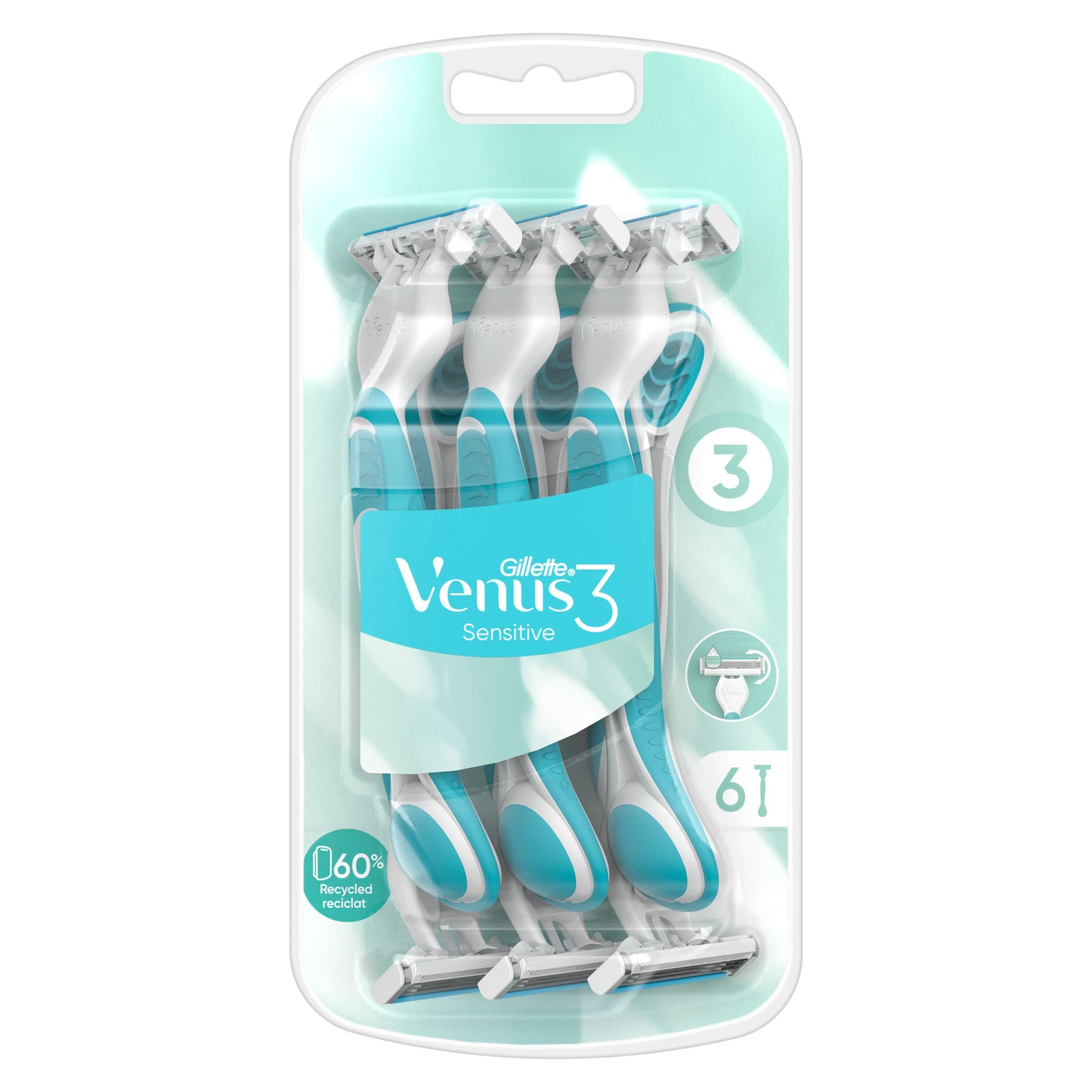 Gillette Venus 3 Sensitive Pohotová holítka 6 ks