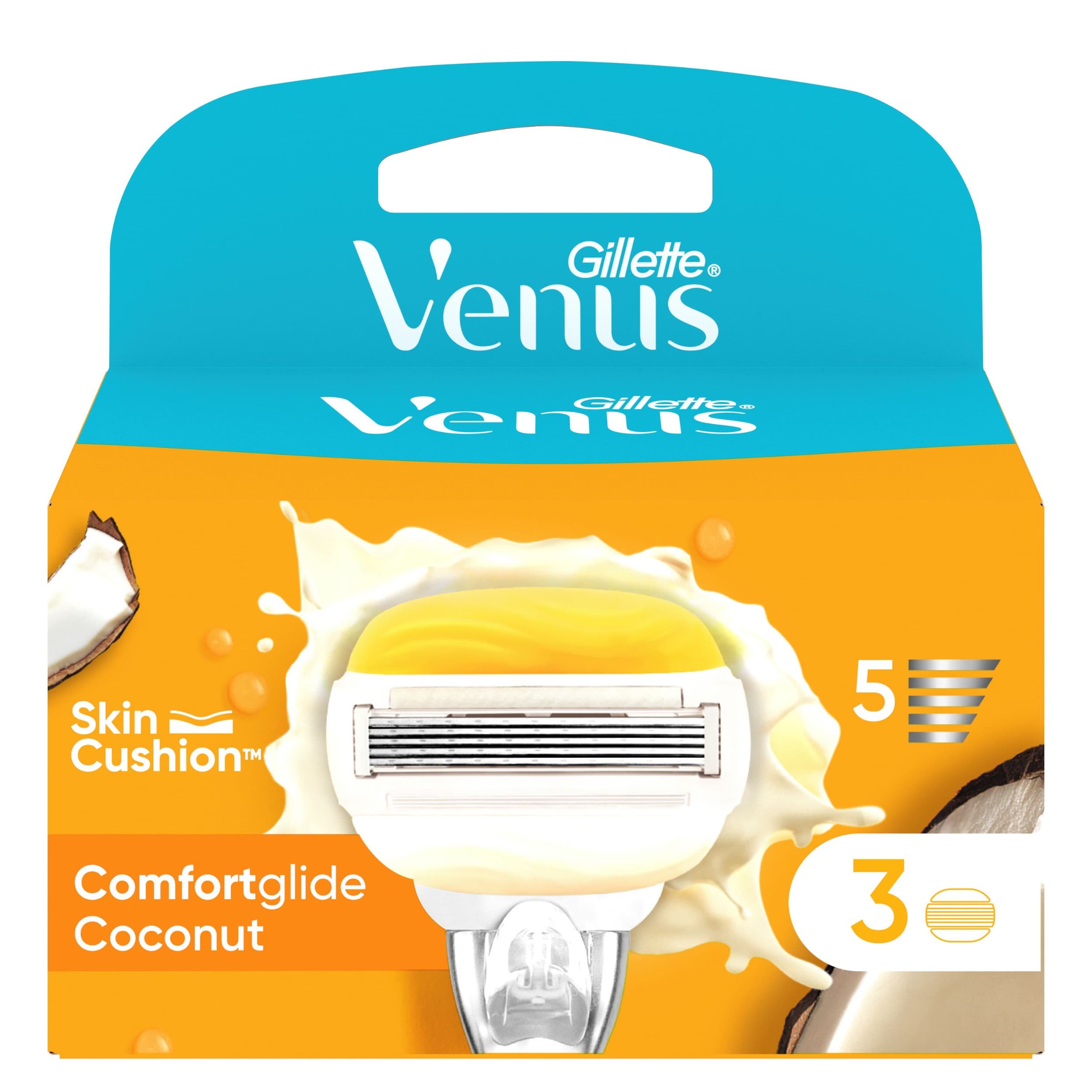 Venus Comfort Glide Holicí Hlavice 3kusů