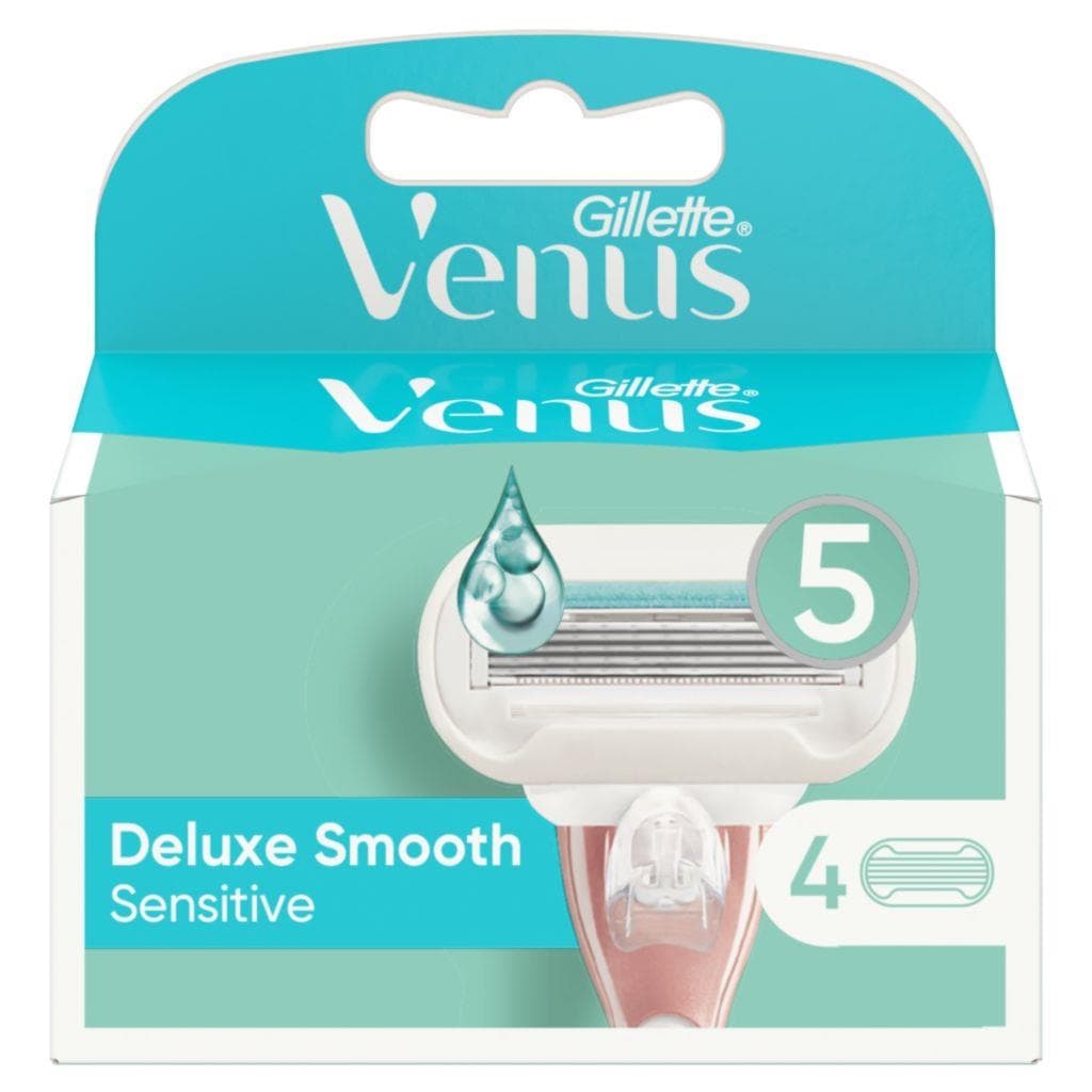 Gillette Venus Deluxe Smooth Sensitive Holicí hlavice 4 ks