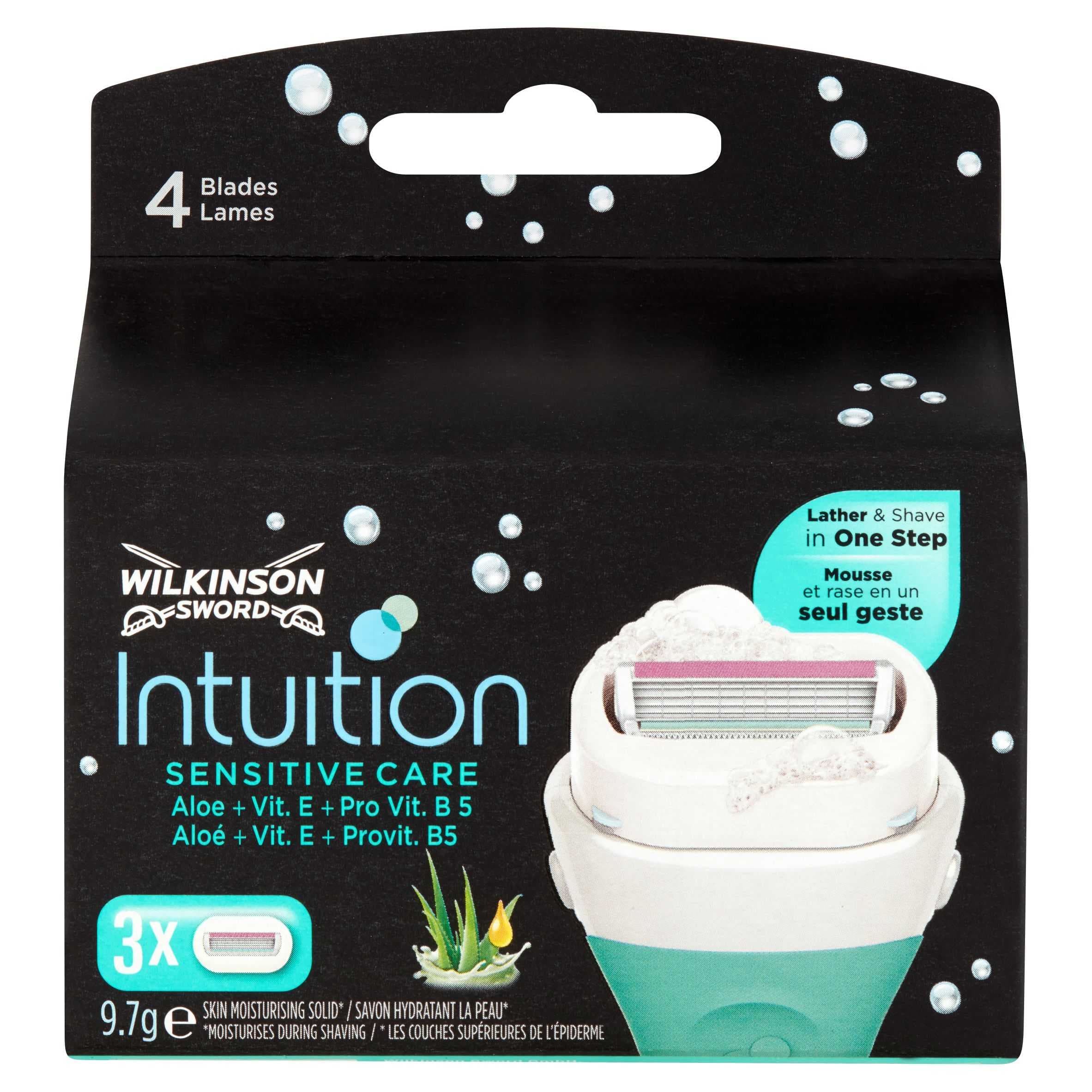 Wilkinson Sword Intuition Sensitive Care náhradní hlavice se 4 břity 3 ks