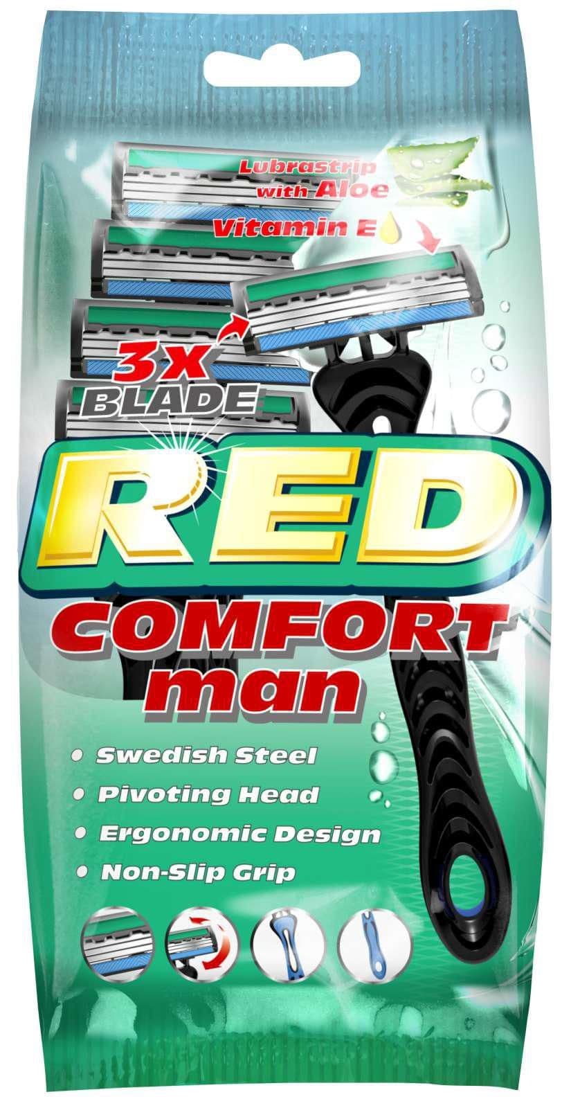 Red Comfort Man 3břit holítka 5 ks