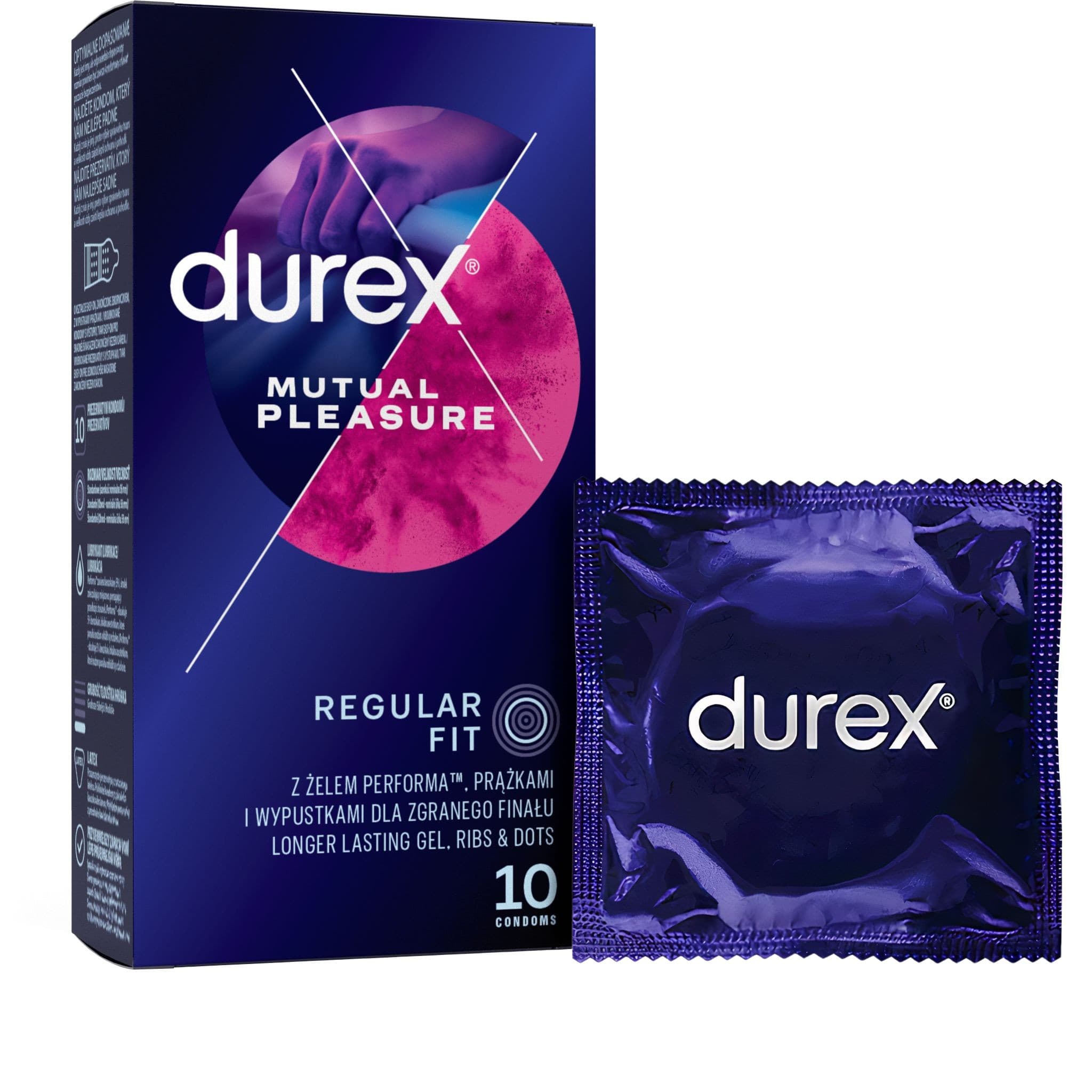 Durex Mutual pleasure kondomy 10 ks