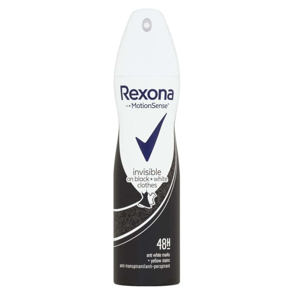 Rexona Invisible Black + White antiperspirant sprej 150 ml