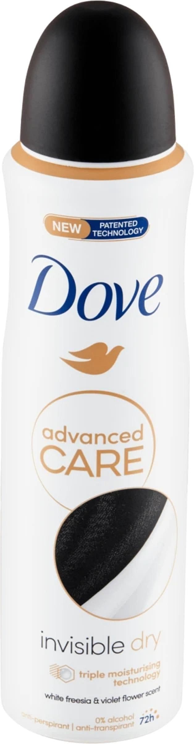 Dove Advanced Care Invisible Dry antiperspirant ve spreji 150ml