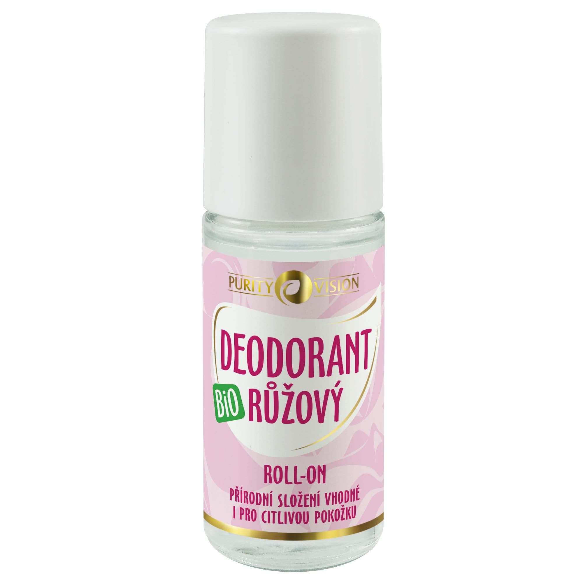 Purity Vision Bio Růžový deodorant roll-on