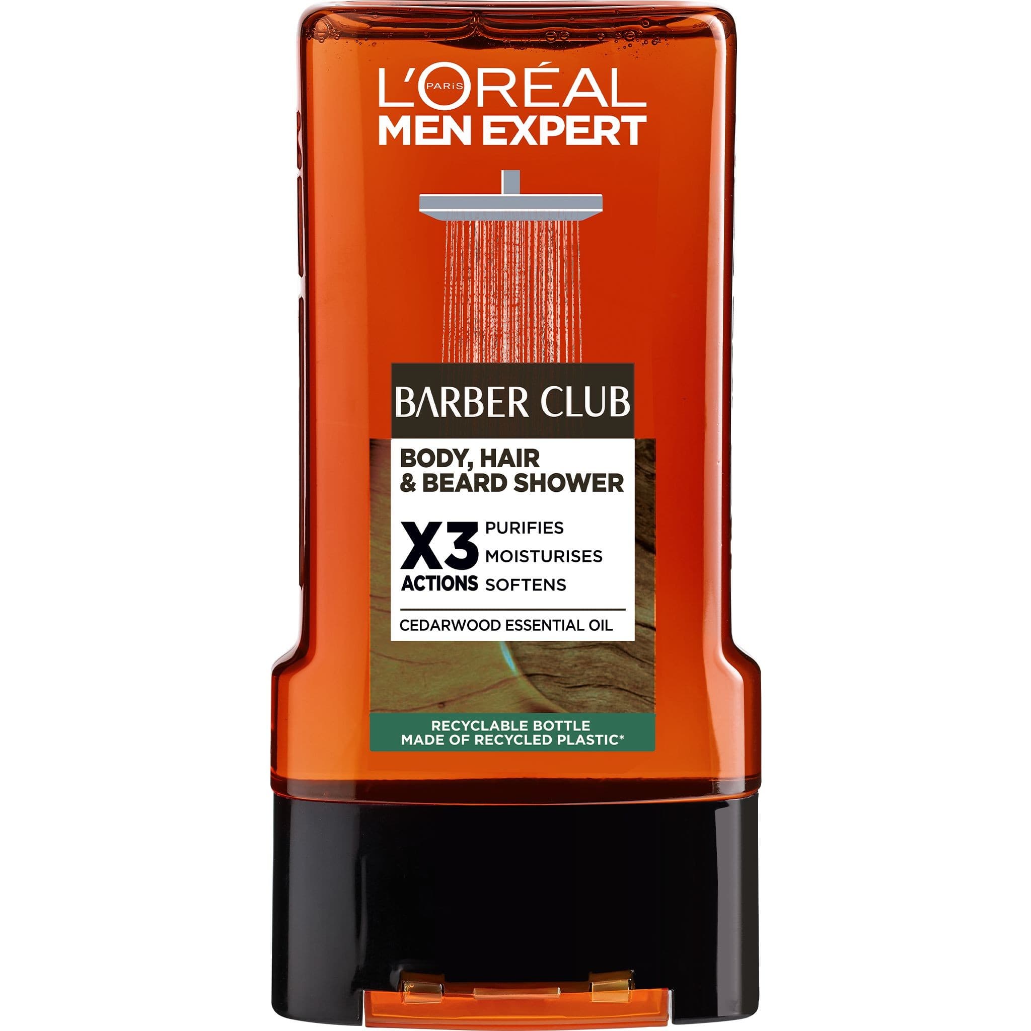 L'Oréal Paris Men Expert Barber Club sprchový gel na tělo, vlasy a vousy, 300 ml