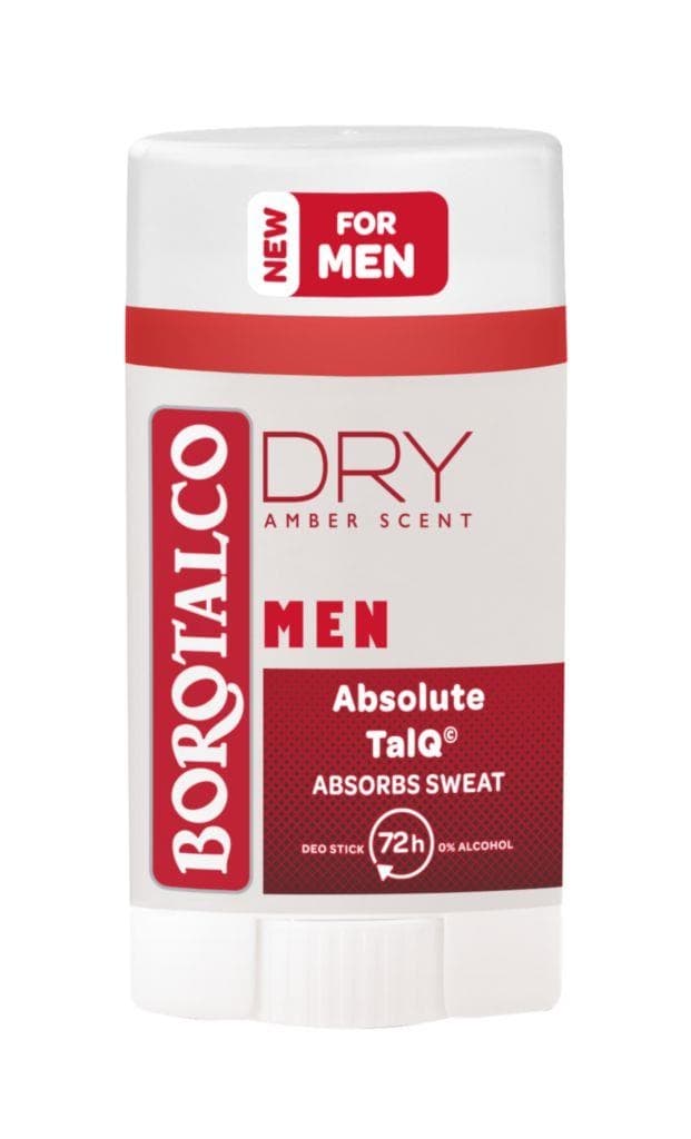 Borotalco Men Dry Amber Scent tuhý deo