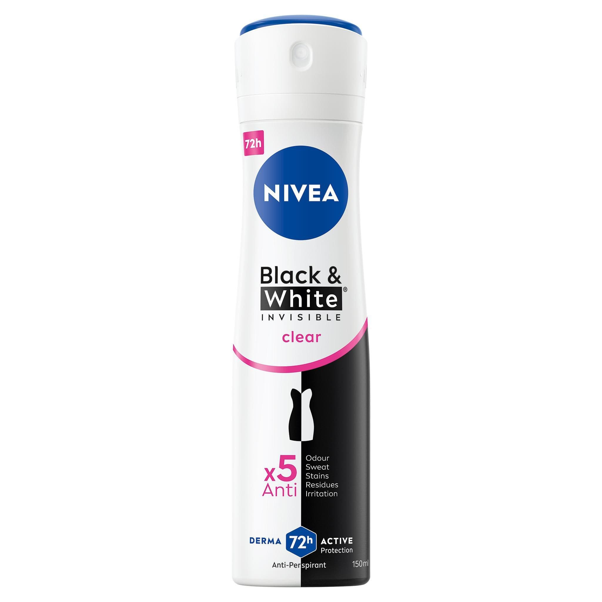 Nivea Sprej B&W clear 150 ml
