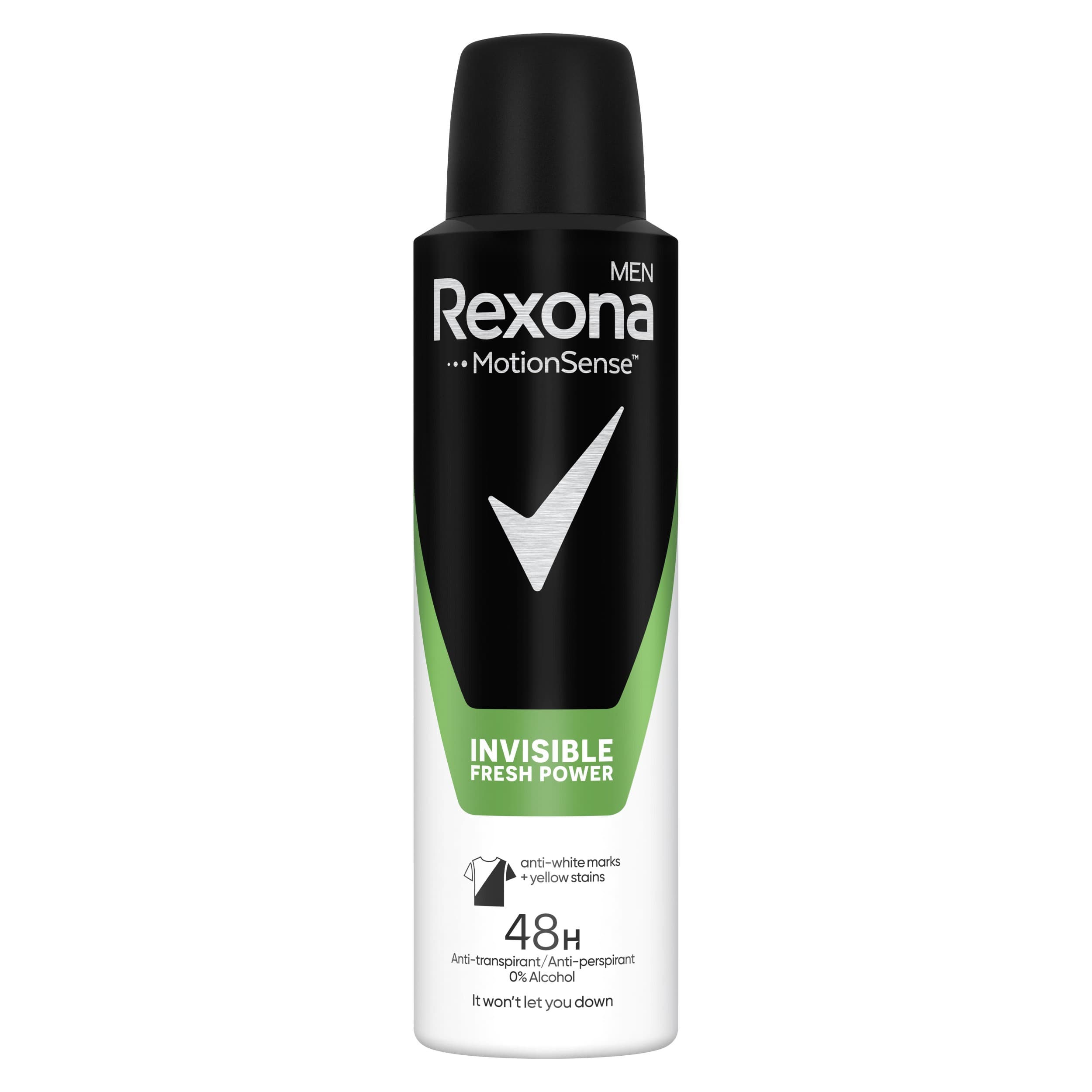 Rexona Men Antiperspirant sprej Invisible Fresh& Power 150 ml​