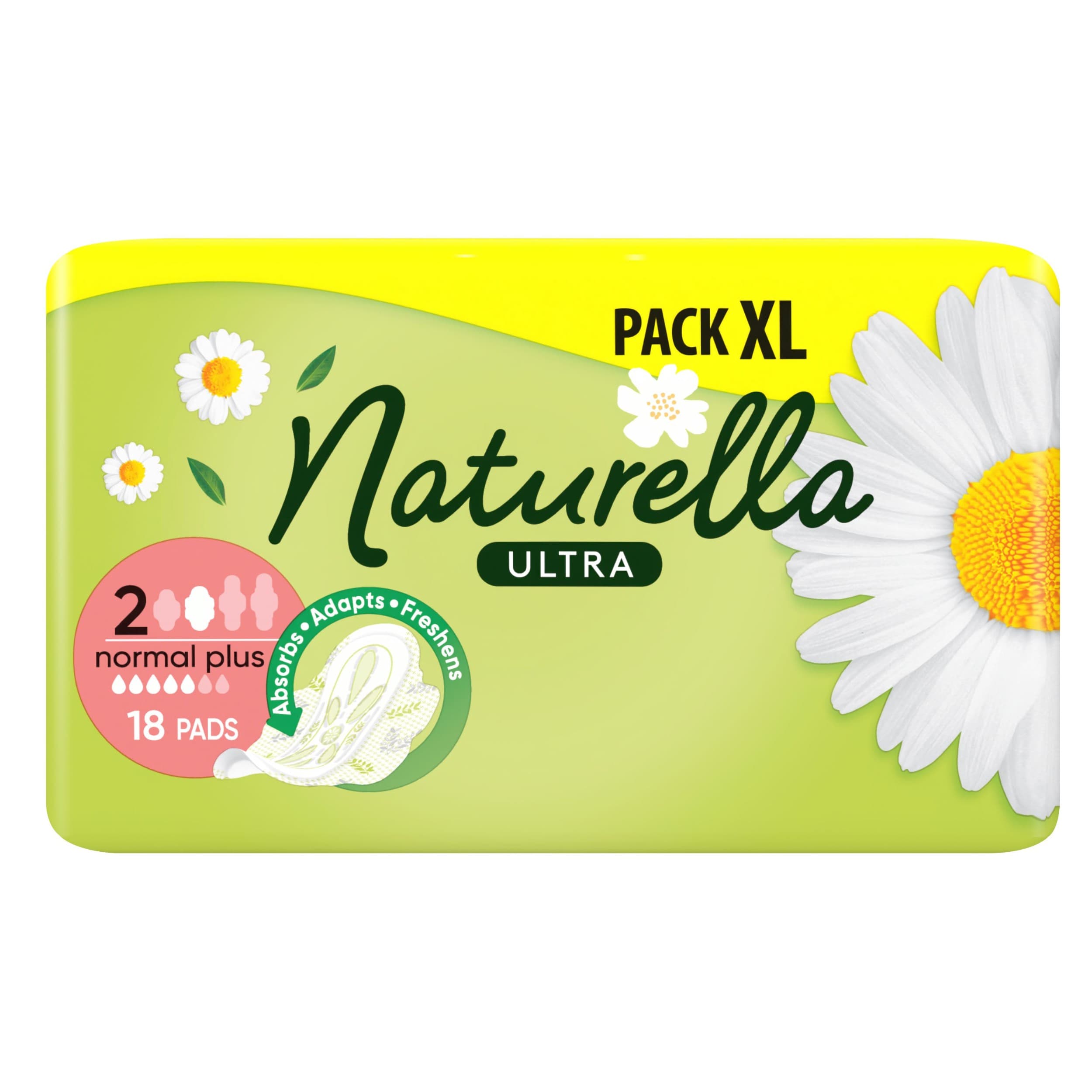 Naturella Ultra Normal Plus velikost 2 Hygienické vložky s křidélky 18 ks