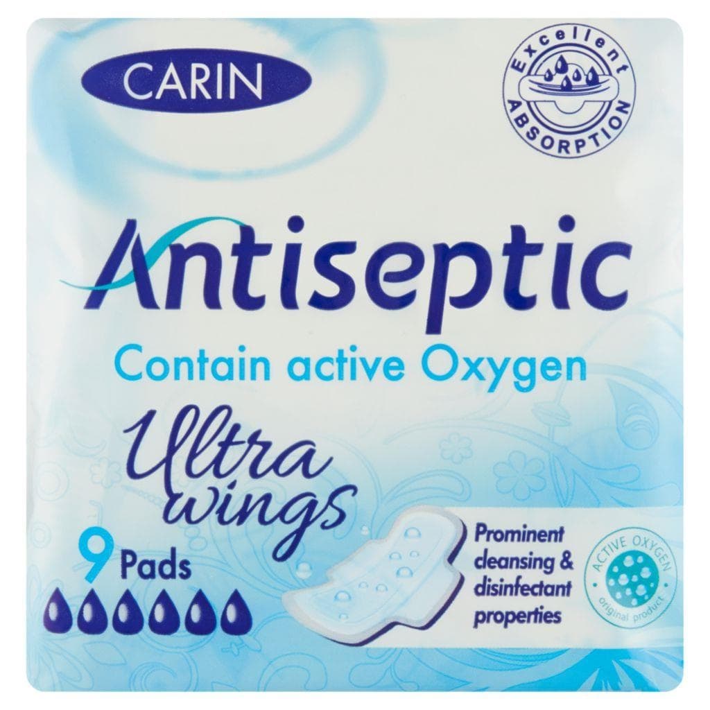 Carin Antiseptic Ultra Tenké mentruační vložky 9 ks
