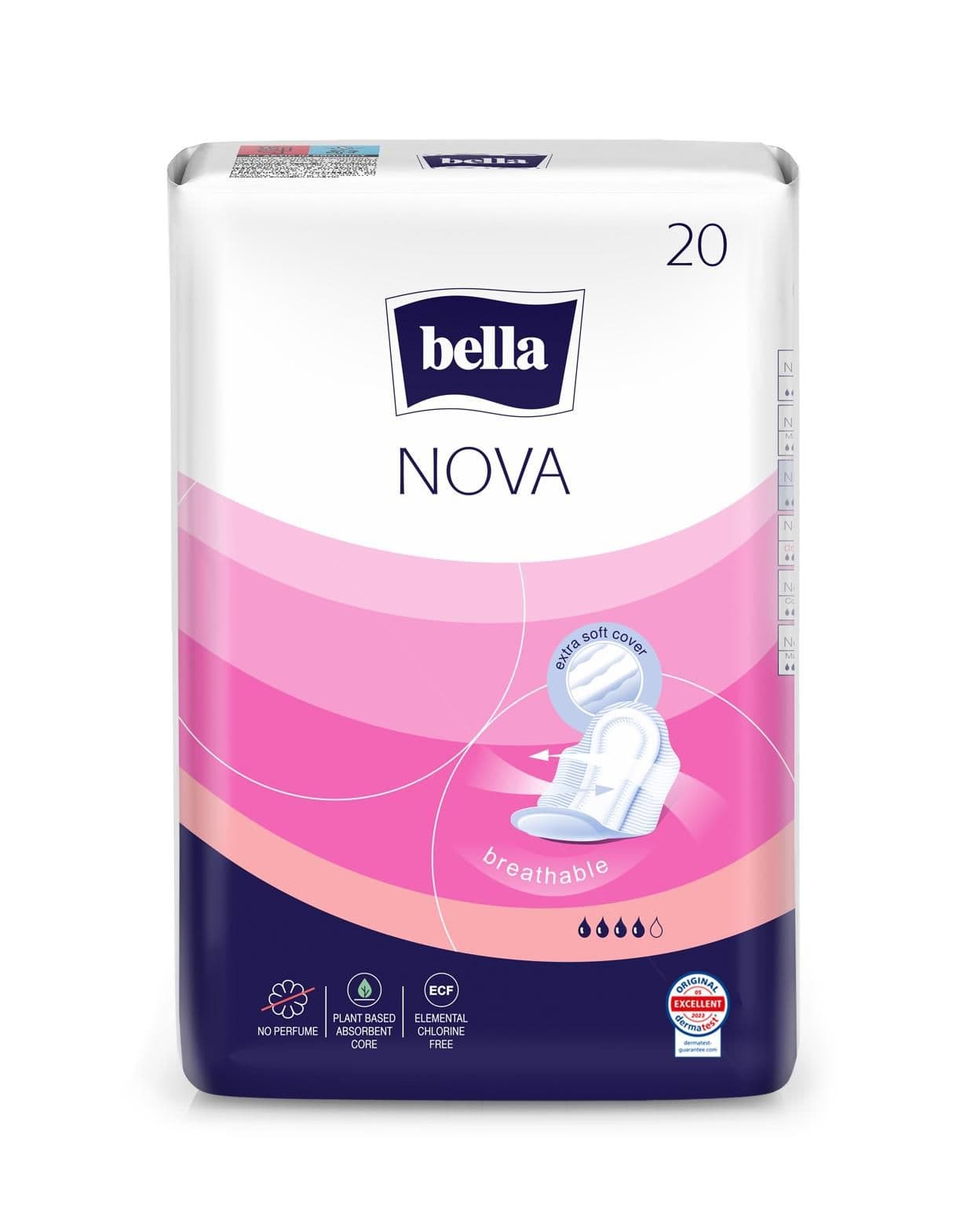 Bella Nova Hygienické vložky s křidélky 20 ks