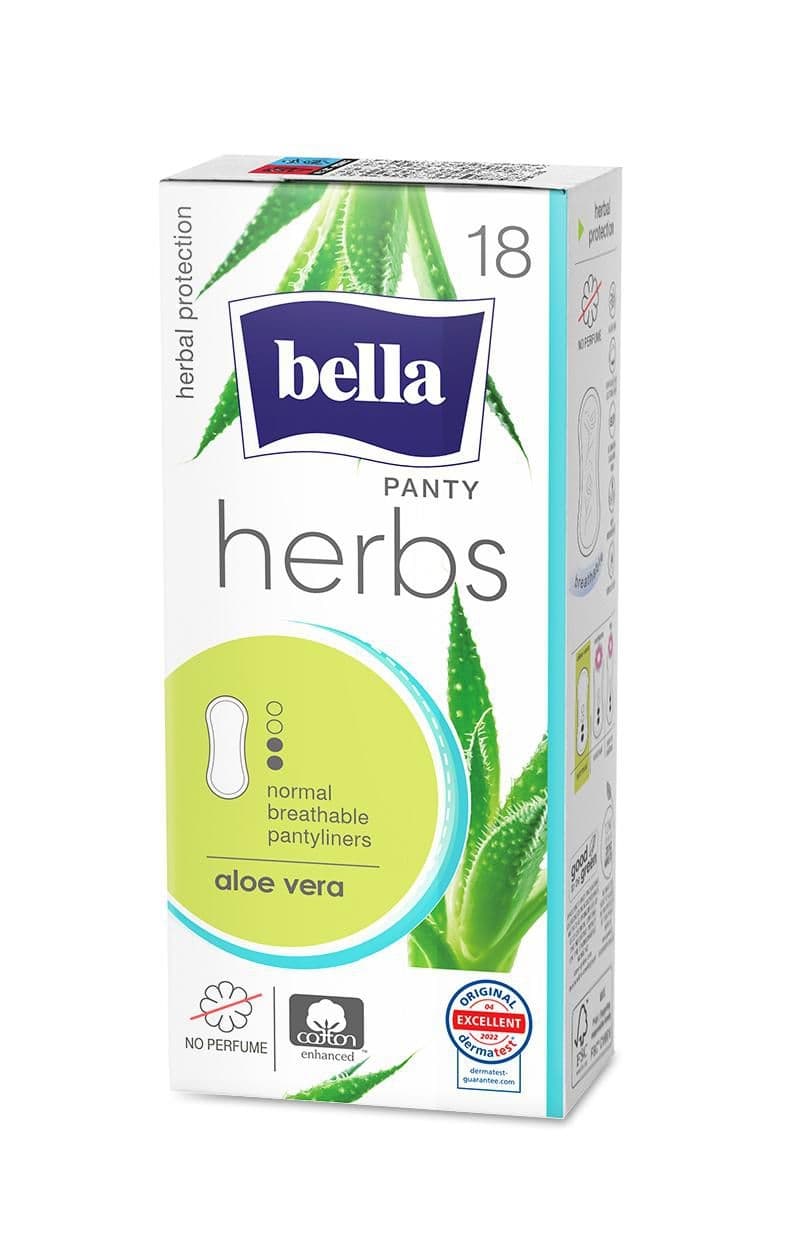 Bella Herbs slipové vložky Aloe vera, 18 ks