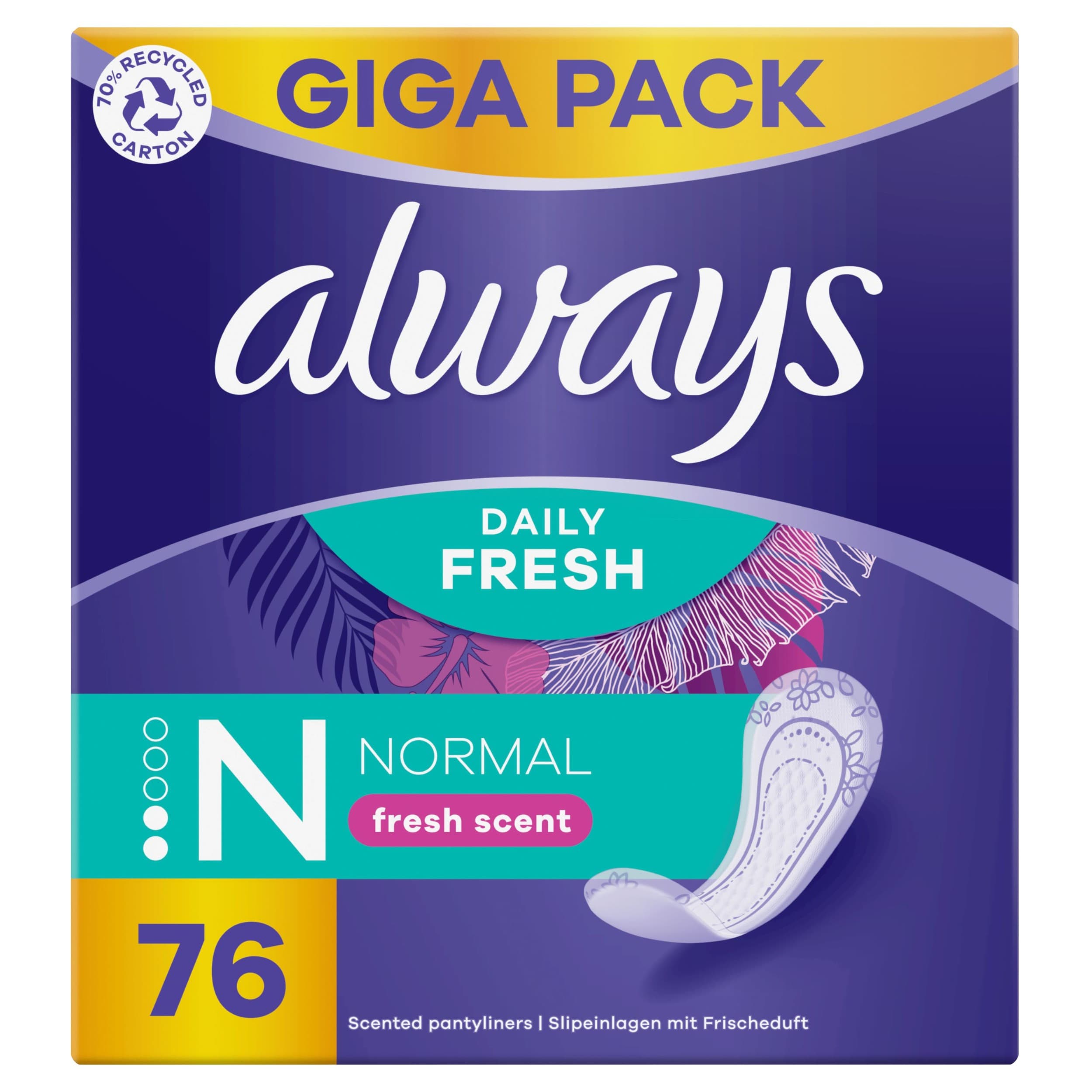 Always Daily Fresh Fresh Scent 76ks