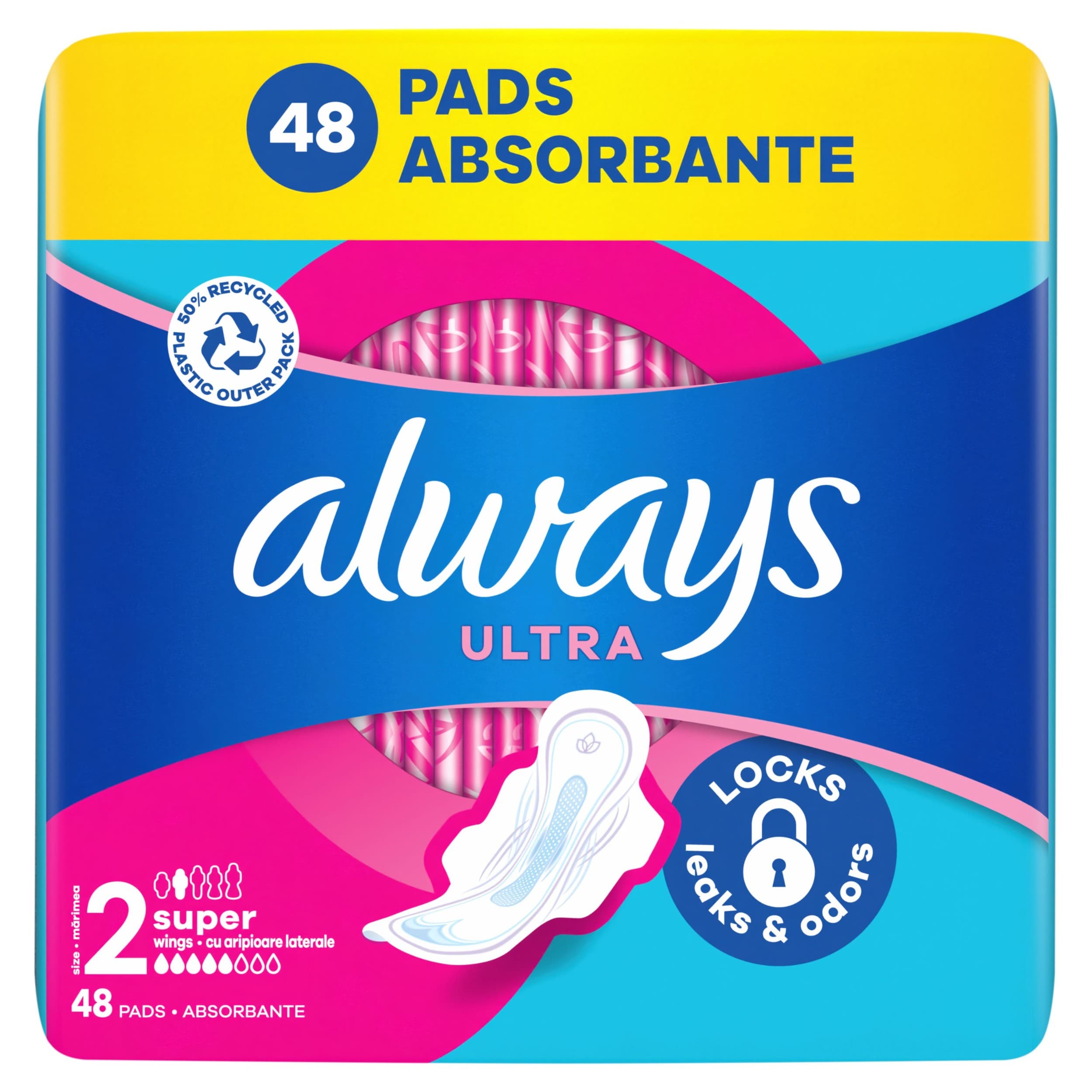 Always Ultra Vložky Dlouhé křídlo 48ks