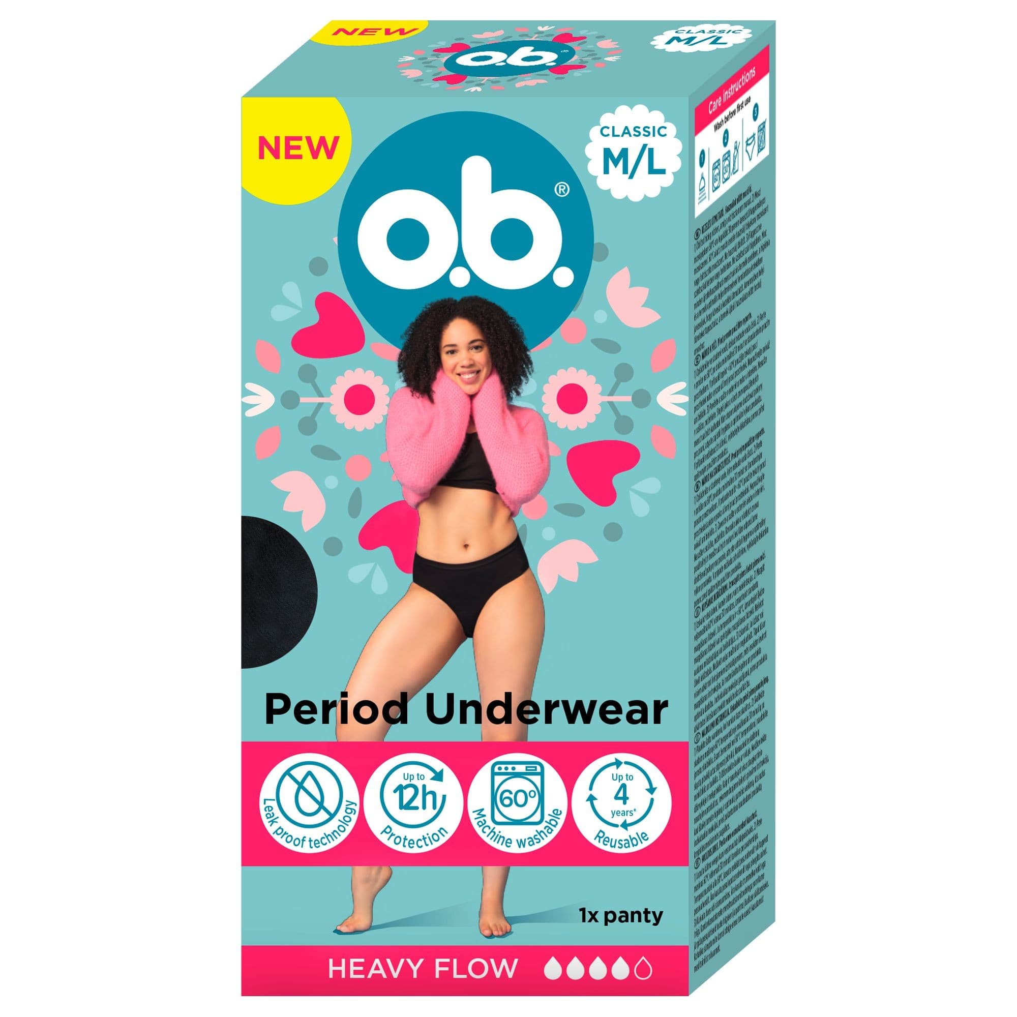 o.b.® menstruační kalhotky ML/L