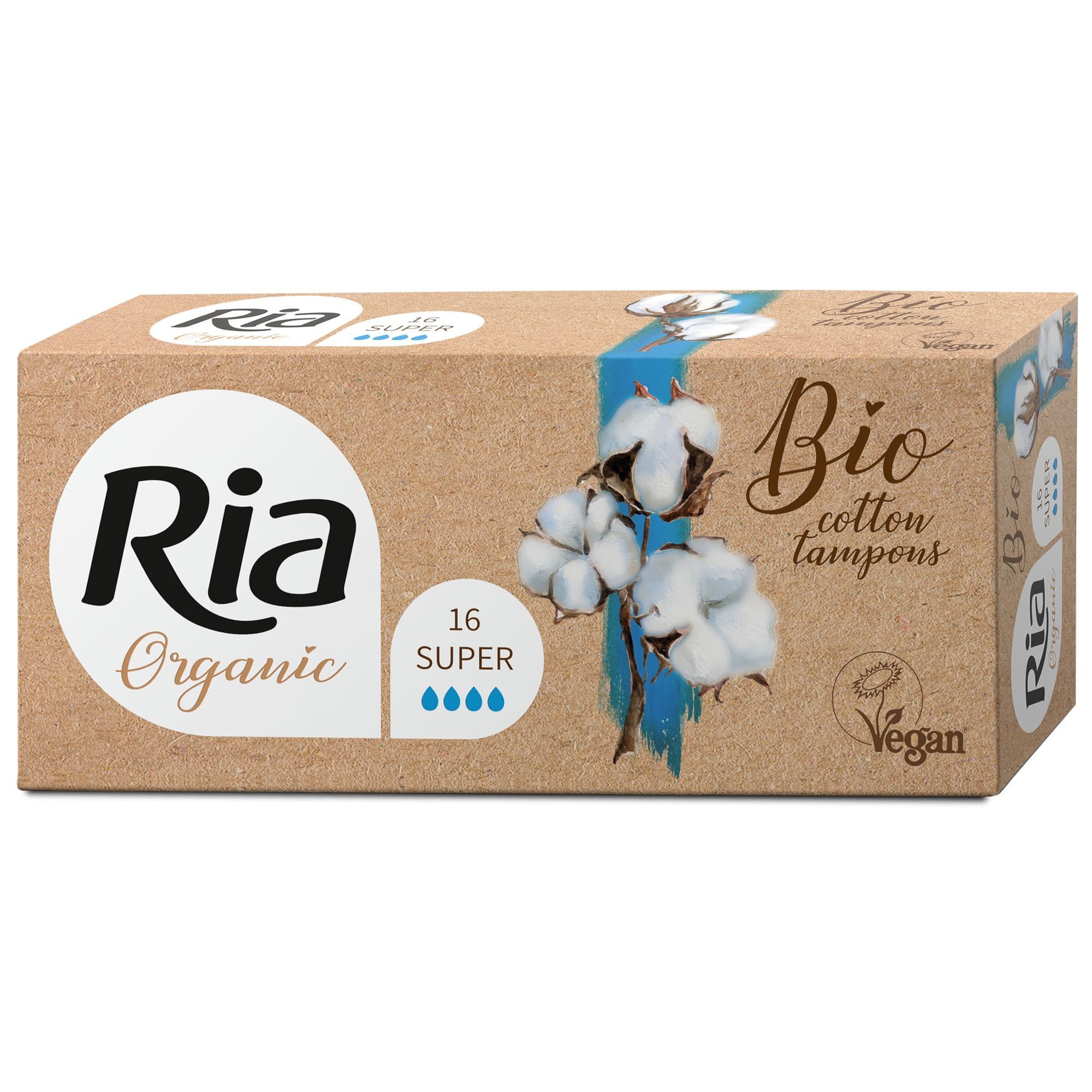 Ria Organic Super tampony 16ks