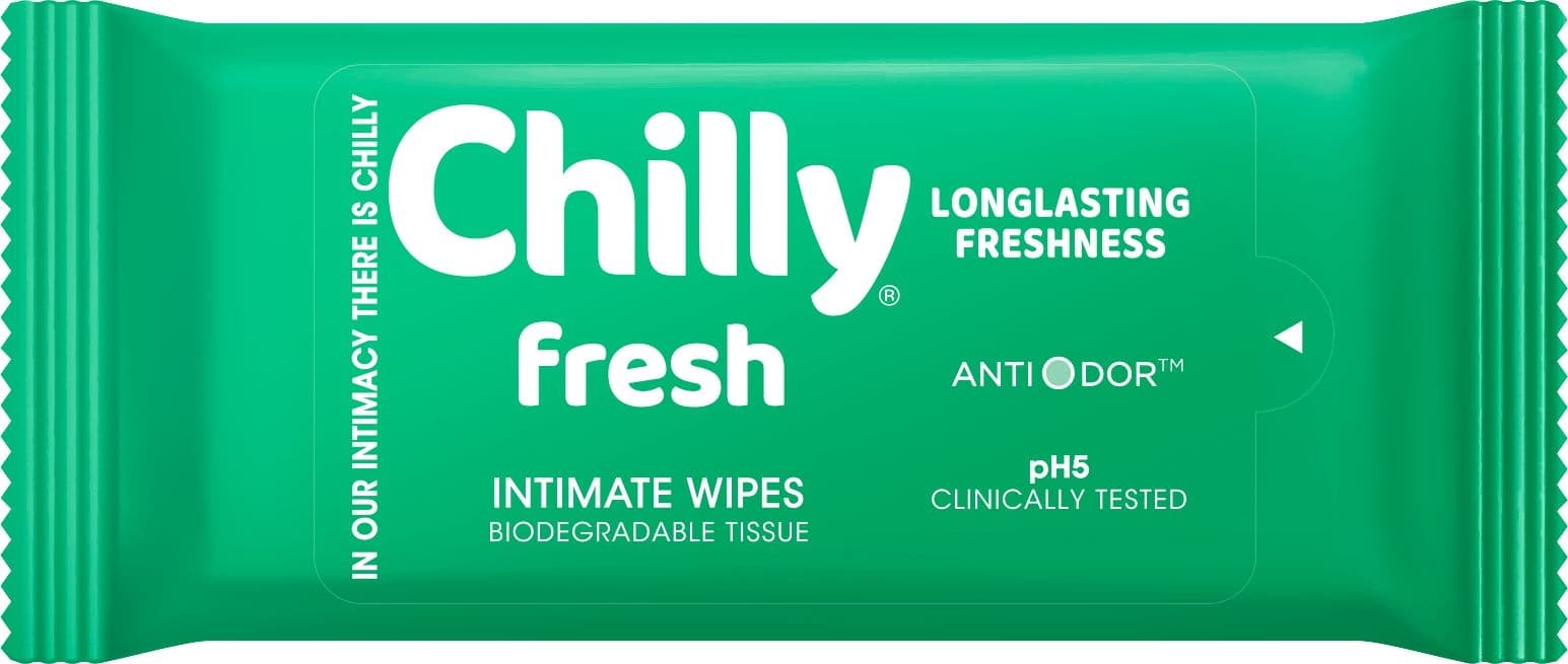 Chilly Pocket gel intimní ubrousky 12 ks