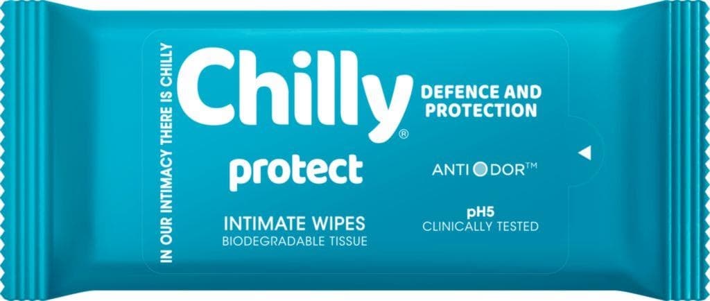 Chilly Pocket with antibacterial intimní ubrousky 12 ks