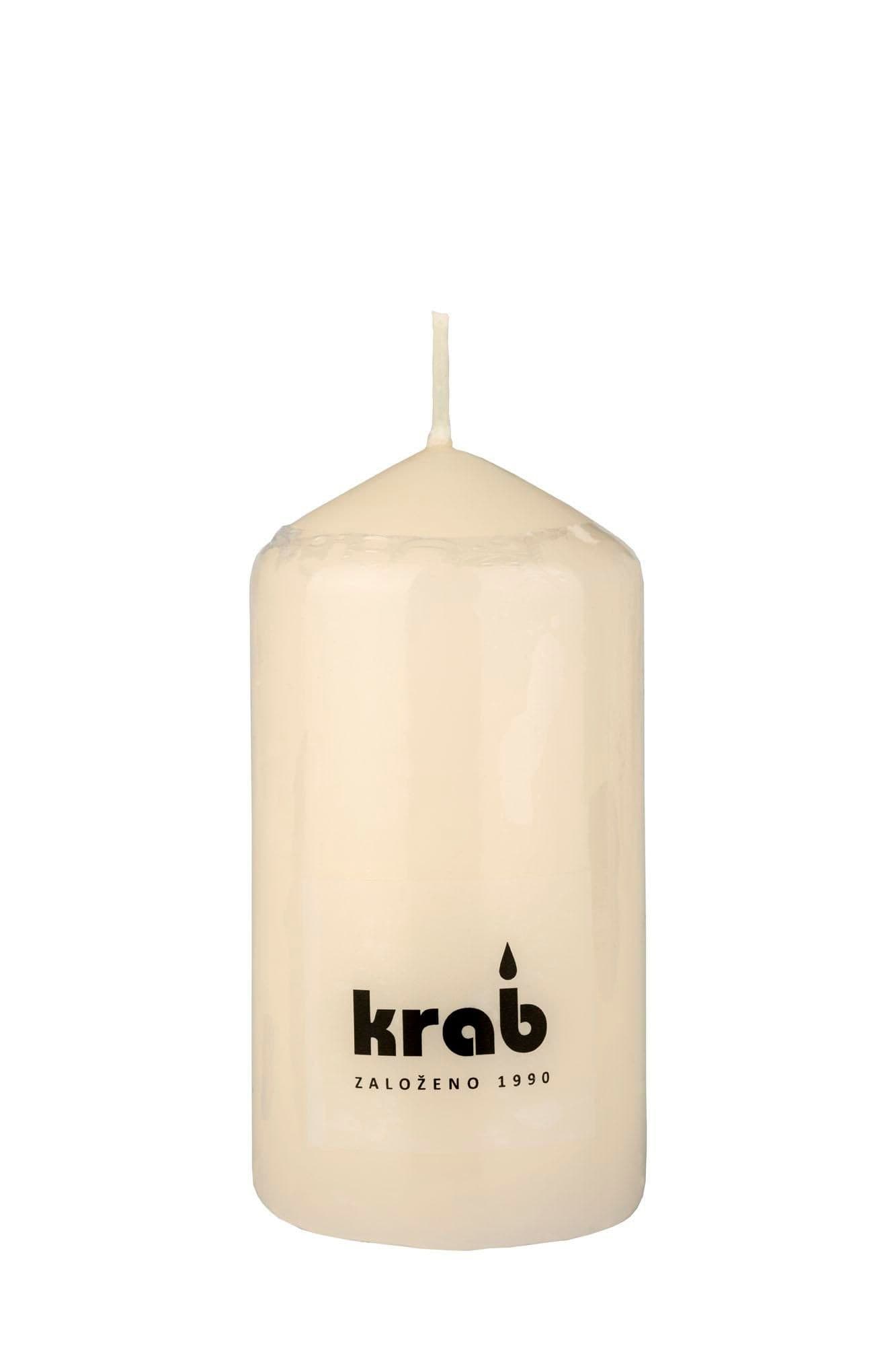 Svíčka válec 50x90mm krémová